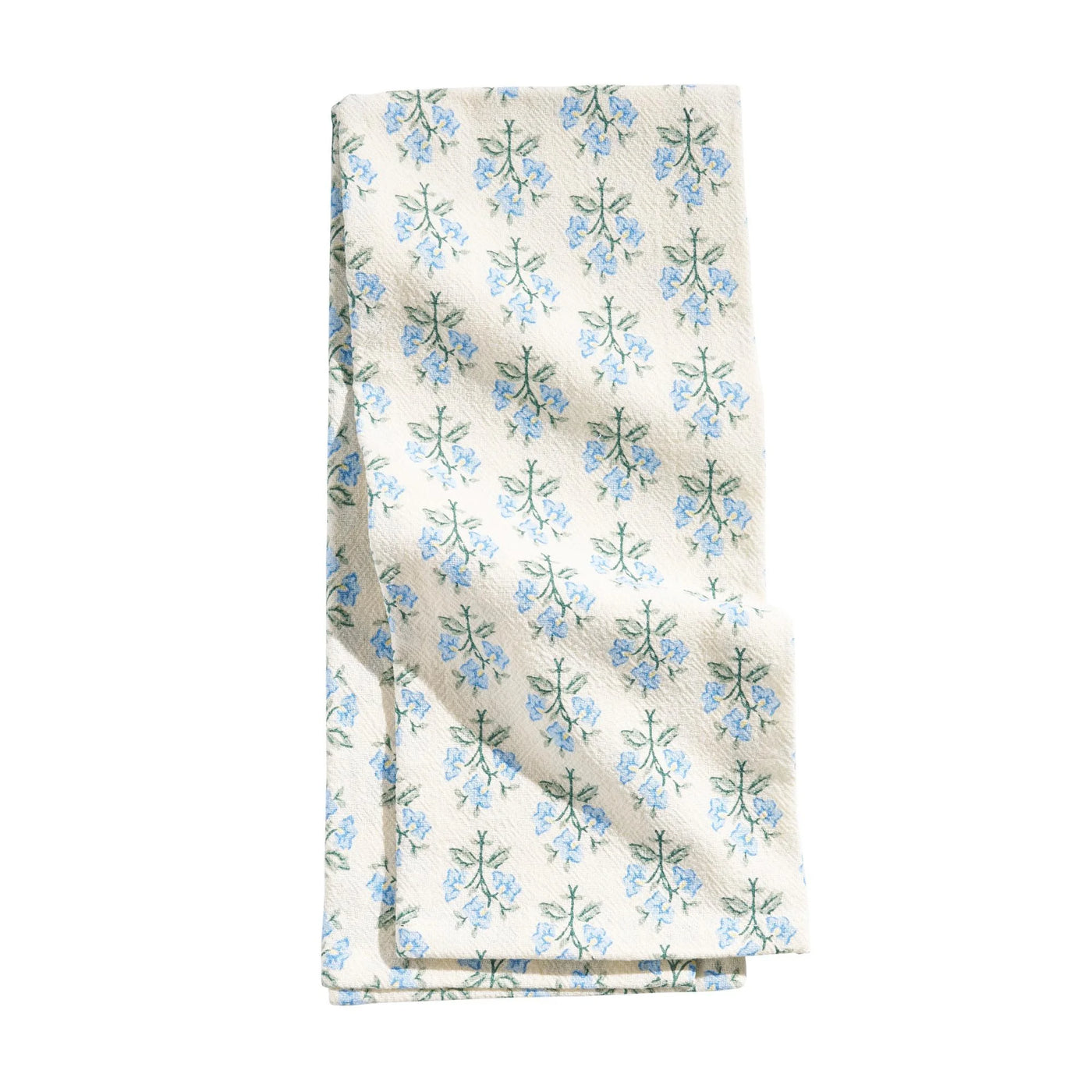 Beautiful Home By Hydrangea Trellis Ditsy Flour Sack Towel, 1-Piece, Blue, 18" X 28", for Drying Dishes, Wiping Counters and Everyday Kitchen Cleaning