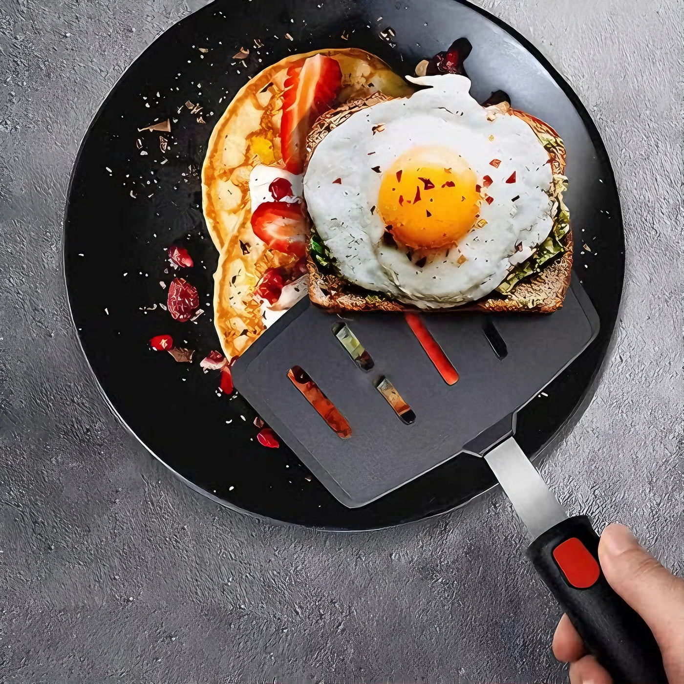 Silicone Spatula Turner Set of 5, 600°F Heat Resistant Cooking Spatulas for Nonstick Cookware, Large Flexible Kitchen Utensils BPA Free Rubber Spatula