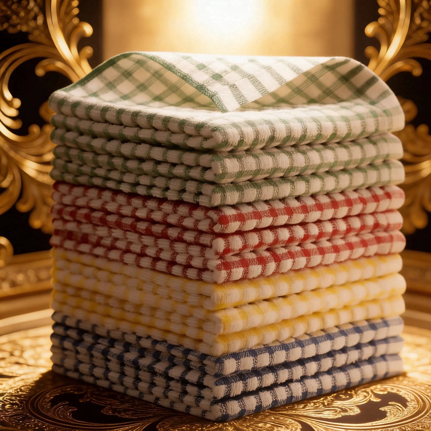 12-Pack Terry Kitchen Dish Cloths, 100% Cotton Dish Towels for Dish Washing, 12 X 12 Inches Super Soft and Absorbent Dish Rags