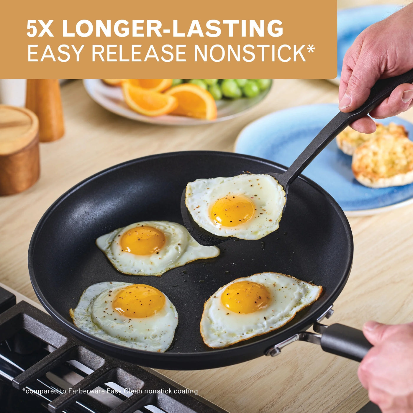 2-Piece Nonstick Frying Pan Set, Dishwasher and Oven Safe, Black, for Frying, Boiling and Everyday Home Cooking