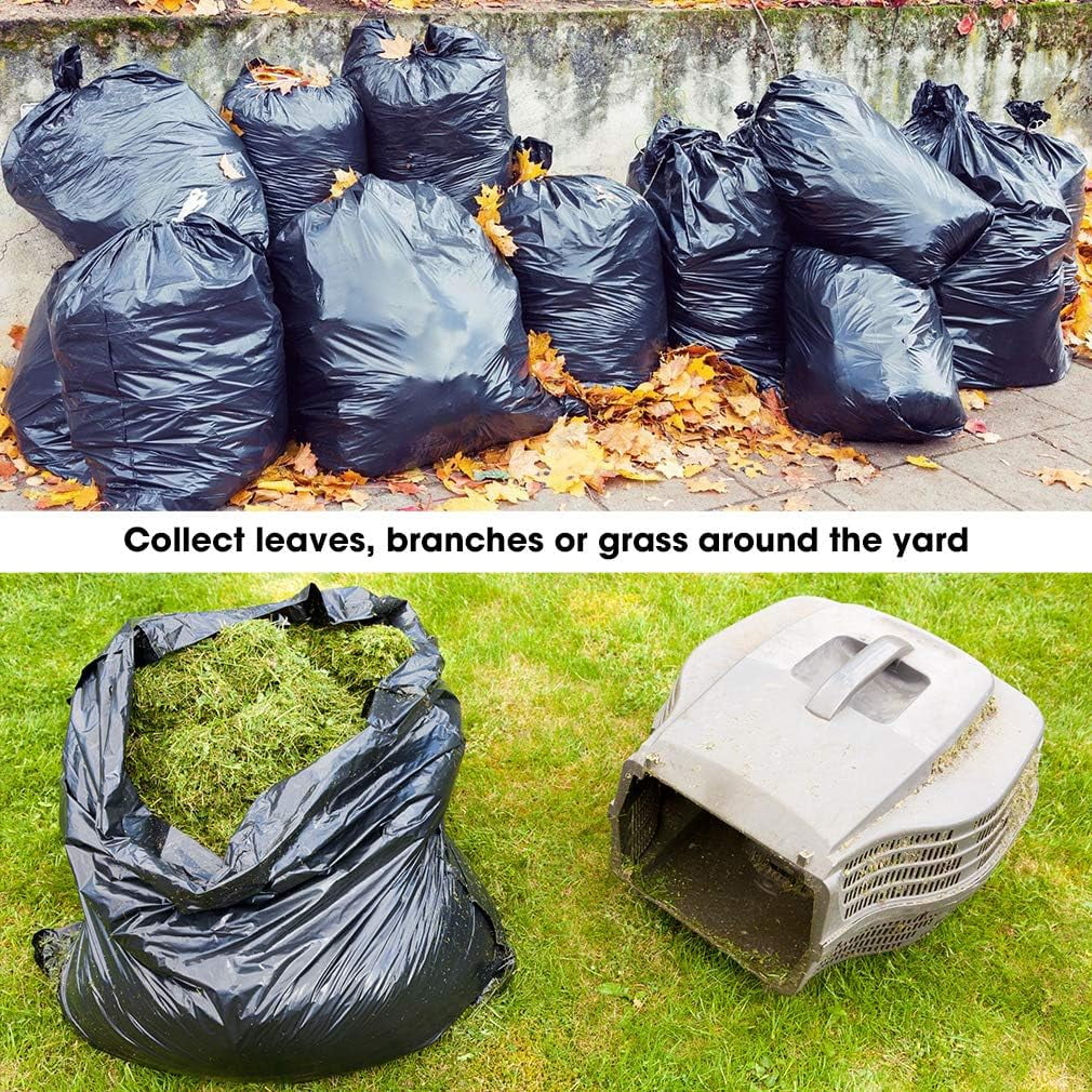 (3-pack) 55 Gallon Trash Bags (50 Count)1.5 Mil, Heavy Duty Outdoor Garbage Bags for Office, Waste, and Storage Use