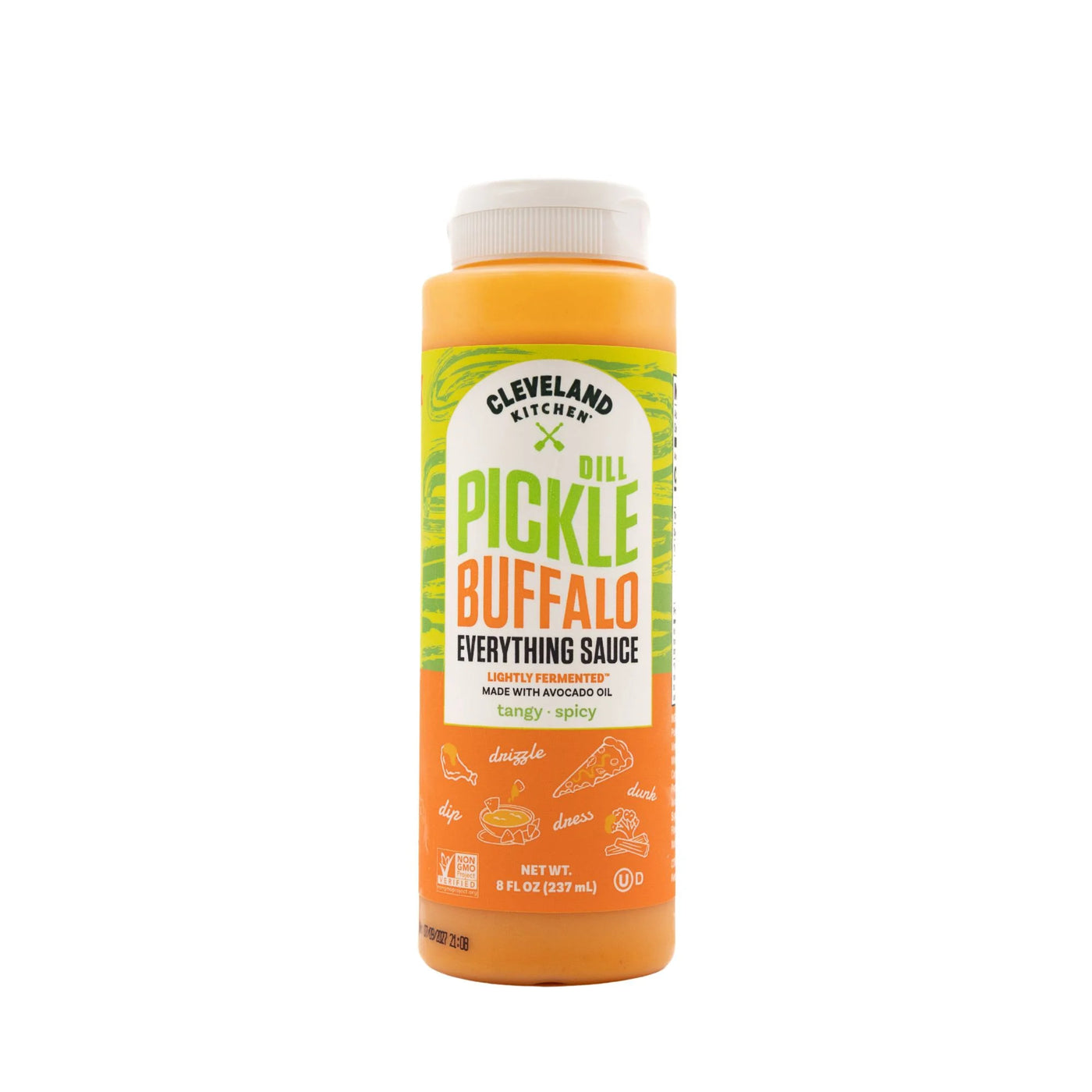 Kitchen, Dill Pickle Buffalo Everything Sauce, 8 Fl Oz, for Everyday Home Kitchen Cooking, Storage and Organization