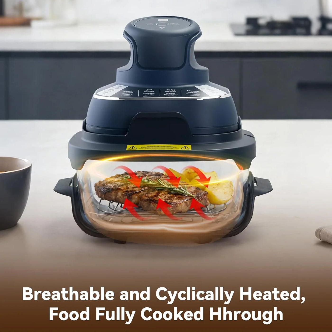 2-Piece Crisper Stainless Steel Rack Compatible with Glass Air Fryer, Air Fryer Accessories for Crispi Air Fryer Fn101 Crispi Pro Air Fryer As101