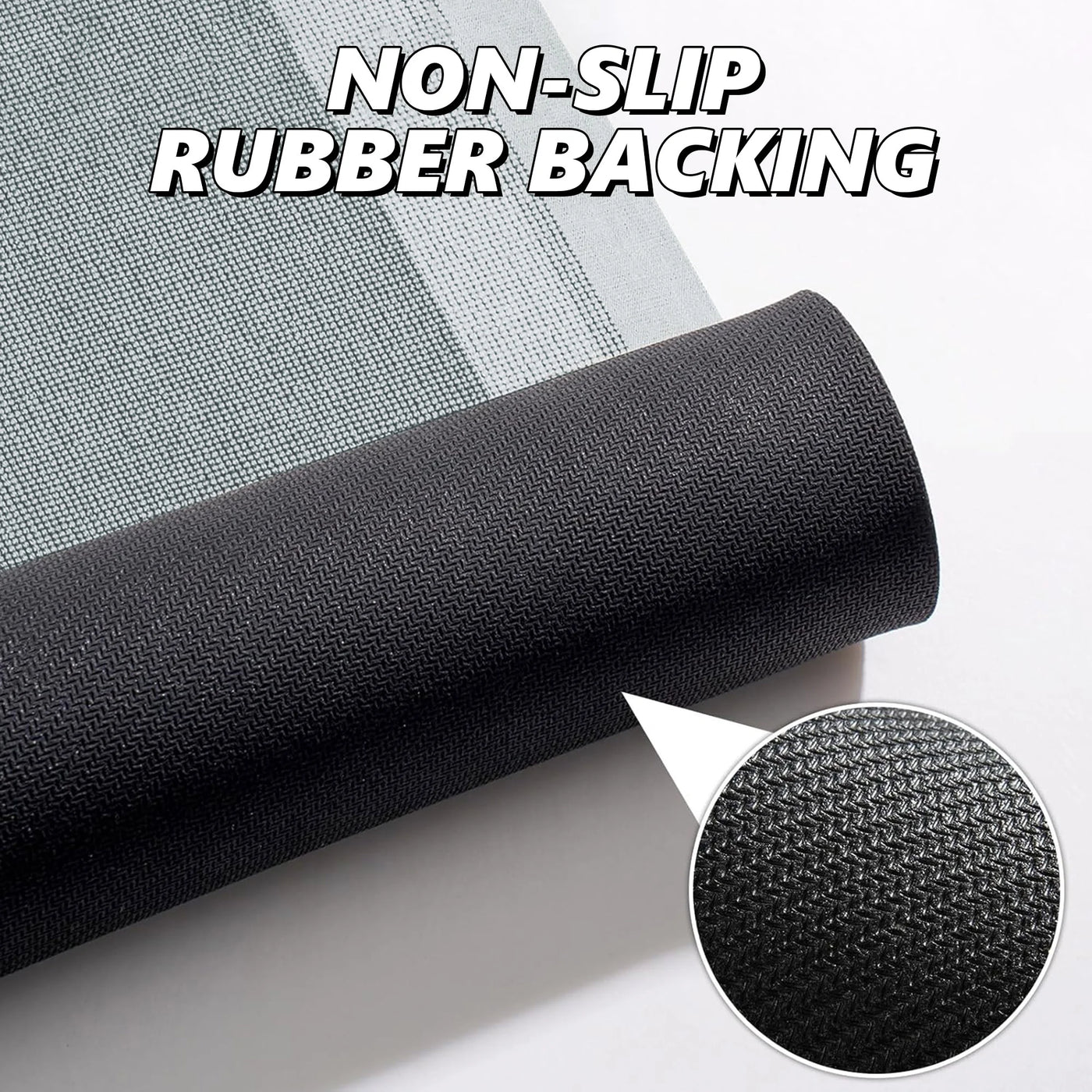 Non Slip Bath Mat Quick Dry Super Absorbent 16x24in Gray Bathroom Shower Kitchen Rug, for Everyday Home Kitchen Cooking, Storage and Organization