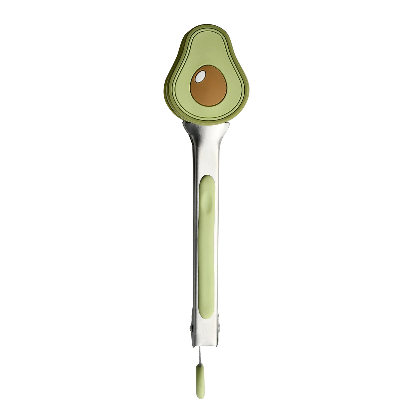 Cook with Color Mini Silicone Tongs, Stainless Steel Heat-resistant Food Tongs for Appetizers, Avocado
