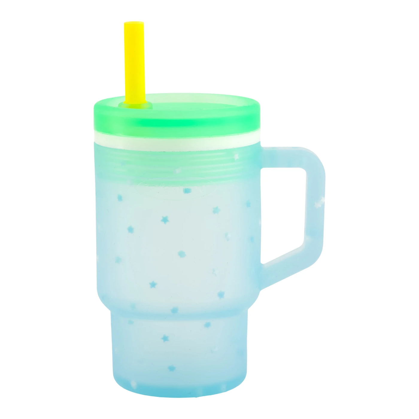 Infantino My 1st Tumbler, Toddler-friendly 9oz Training Cup with Straw and Handle, Blue Stars, for Everyday Home Kitchen Cooking