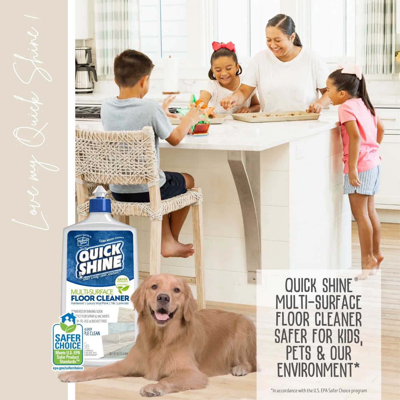 Multi-surface Floor Cleaner, Ready-to-use, Pfas-free and Safer Choice, Fresh Scent 54oz (2-27oz Bottles)