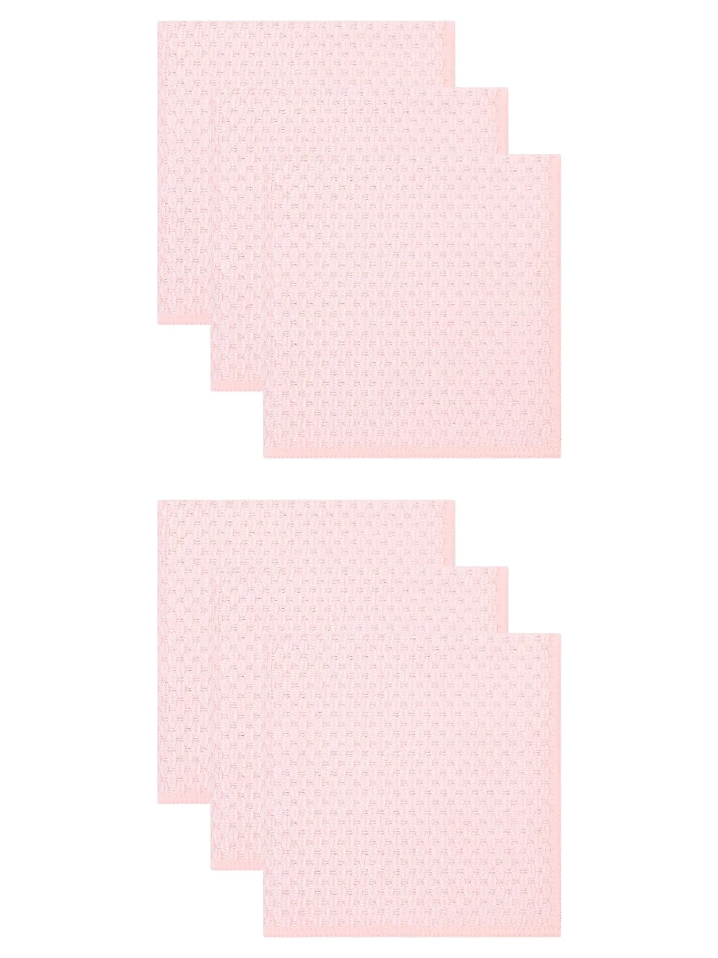 Dish Cloth for Washing Dishes Rags Pink 12" X 12", for Everyday Home Kitchen Cooking, Storage and Organization