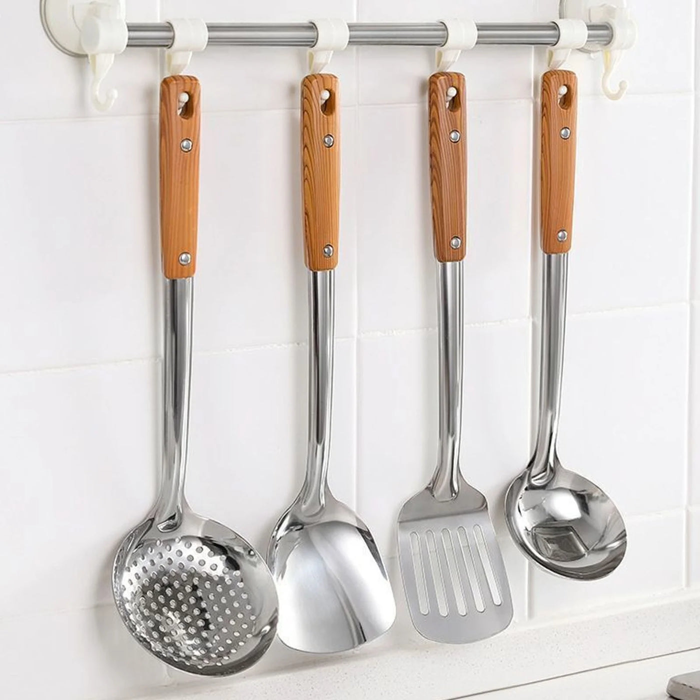 Kitchen Tools Set with Spatulas Spoons Slotted Implements for Home Restaurant Cooking, for Cooking, Mixing, Serving and Nonstick Cookware