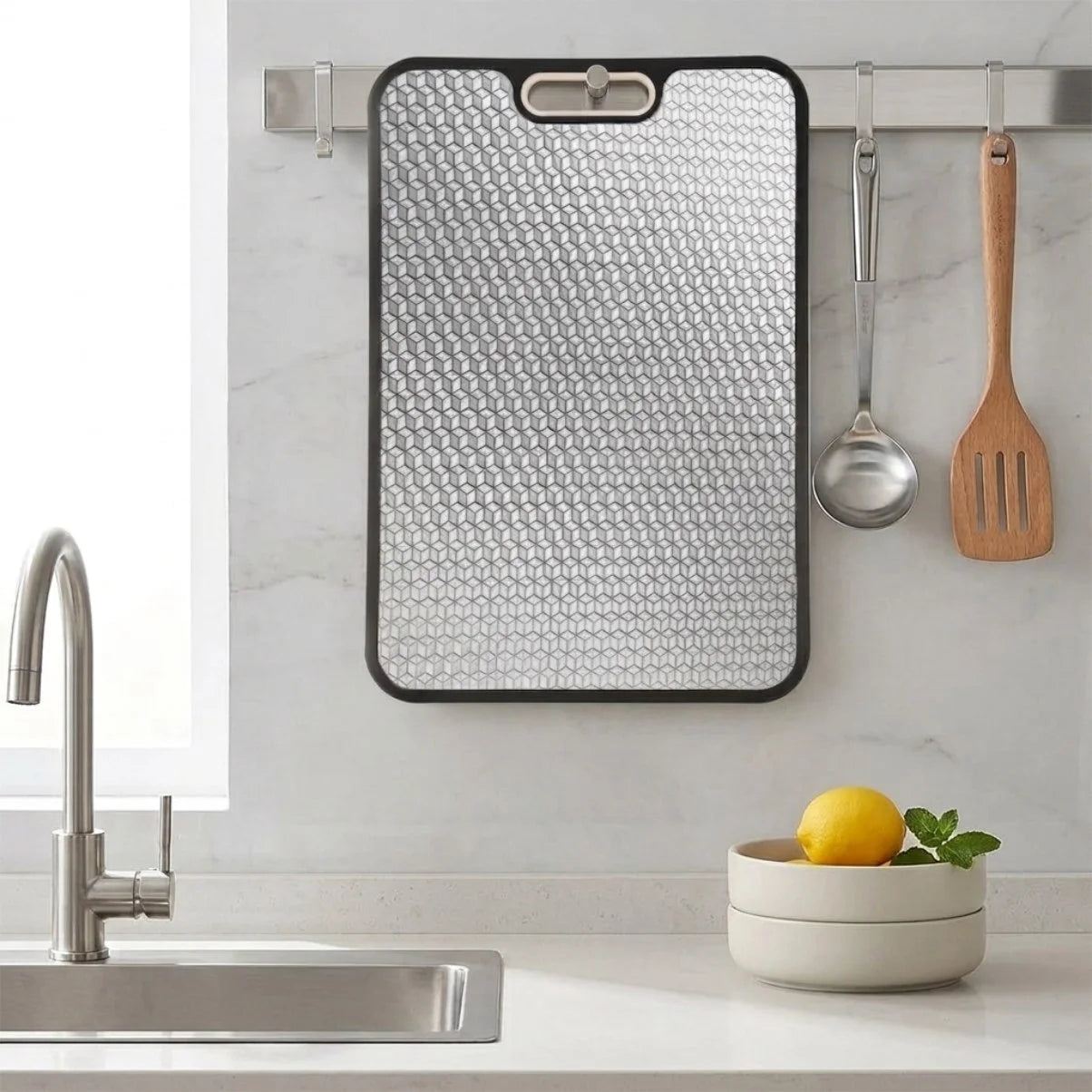 Titanium Cutting Board for Kitchen Double-sided Chopping Boards 16"x11", for Meat, Fruit and Vegetable Food Preparation