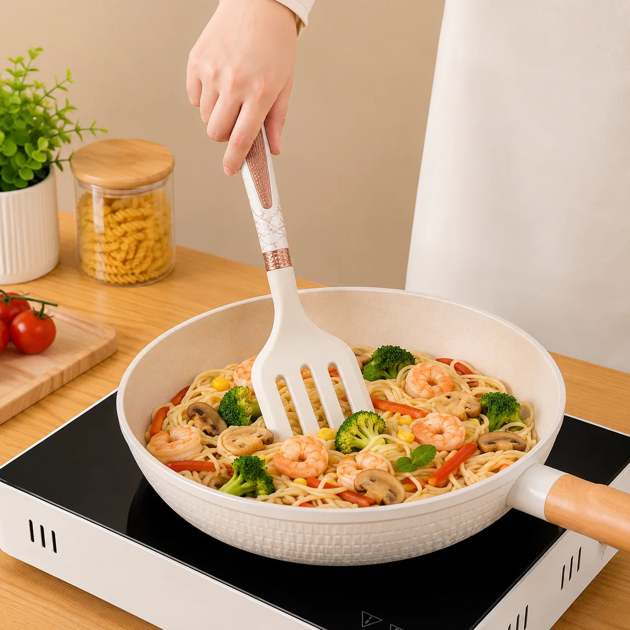 Cooking Utensils Set, 12-Piece Kitchen Silicone Utensils Set, Heat Resistant, Food Grade Utensil Sets with Handle