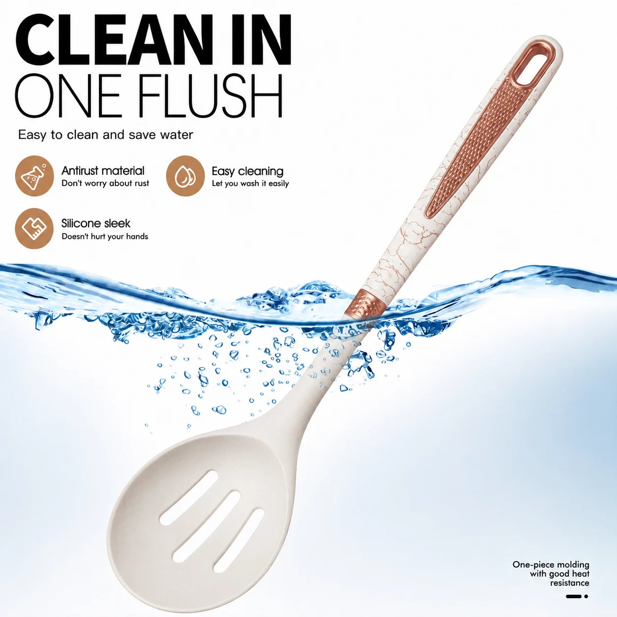Cooking Utensils Set, 12-Piece Kitchen Silicone Utensils Set, Heat Resistant, Food Grade Utensil Sets with Handle