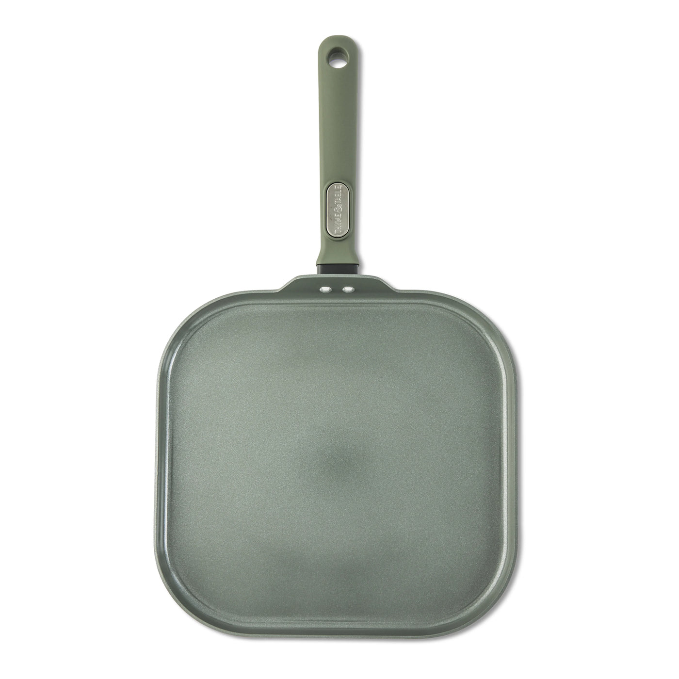 11 Inch Ceramic Nonstick Griddle Pan Granite Collection Moss Green, for Everyday Home Kitchen Cooking, Storage and Organization