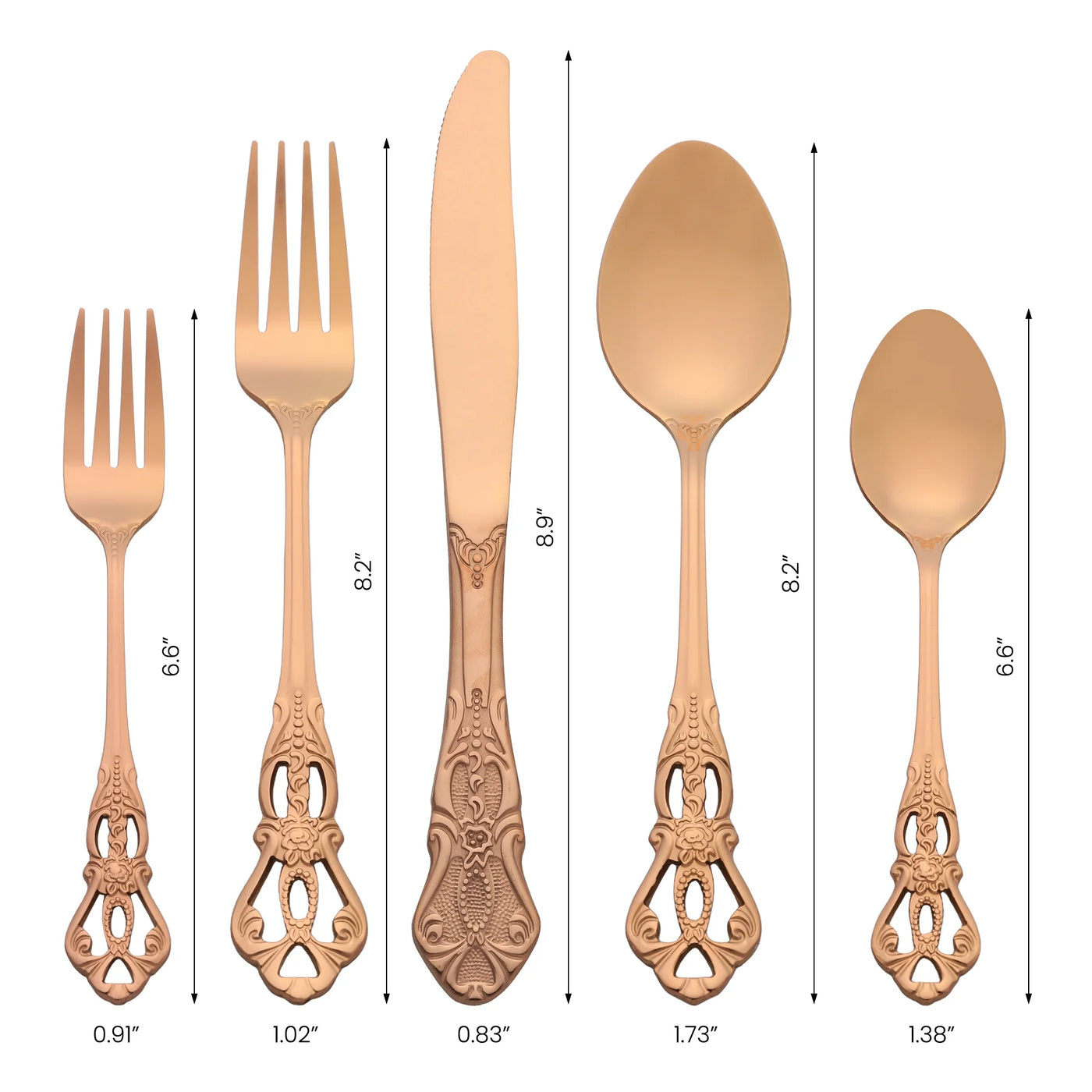 30-Piece Silverware Stainless Steel Flatware Set with Openwork Gold1, for Everyday Home Kitchen Cooking, Storage and Organization