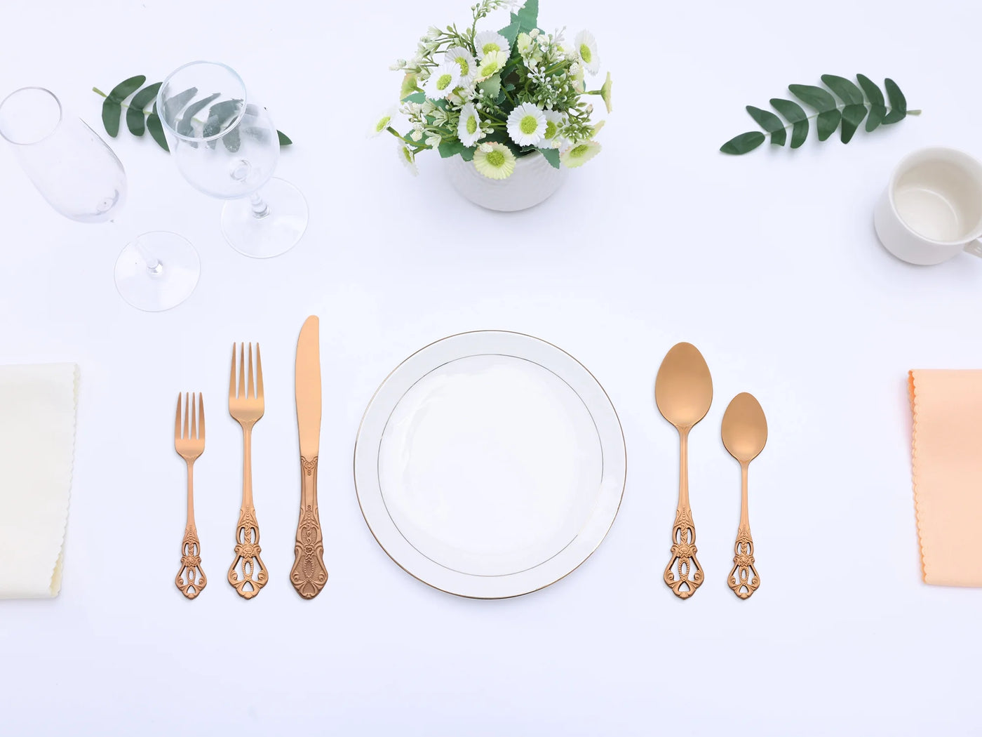30-Piece Silverware Stainless Steel Flatware Set with Openwork Gold1, for Everyday Home Kitchen Cooking, Storage and Organization