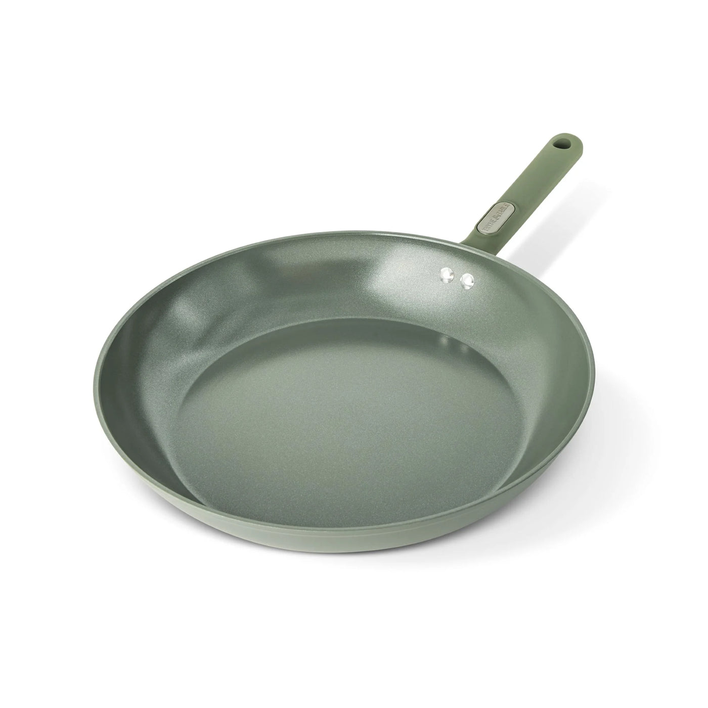 12.5" Ceramic Nonstick Fry Pan Granite Collection, Moss, for Everyday Home Kitchen Cooking, Storage and Organization