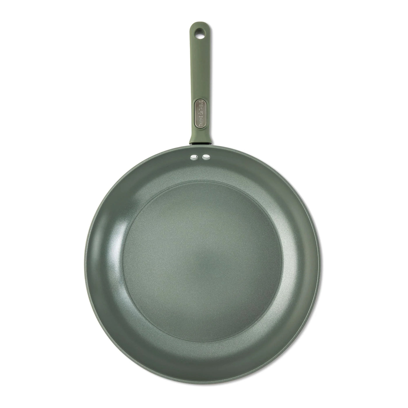 12.5" Ceramic Nonstick Fry Pan Granite Collection, Moss, for Everyday Home Kitchen Cooking, Storage and Organization