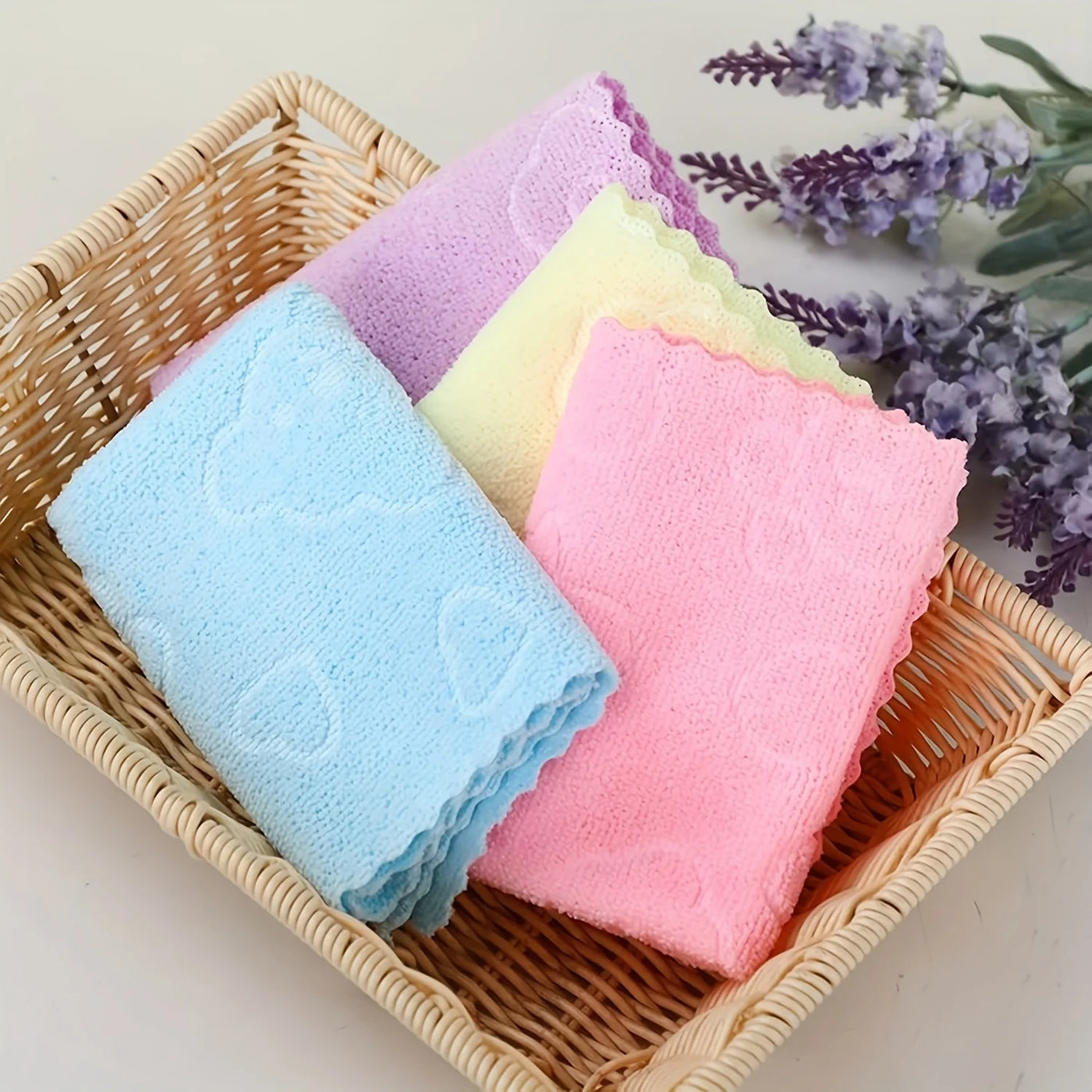 20-Pack Kitchen Dishcloths, Non-shedding Reusable Dish Towels, Super Absorbent Coral Fleece Cleaning Cloths, Nonstick and Washable, Fast Drying