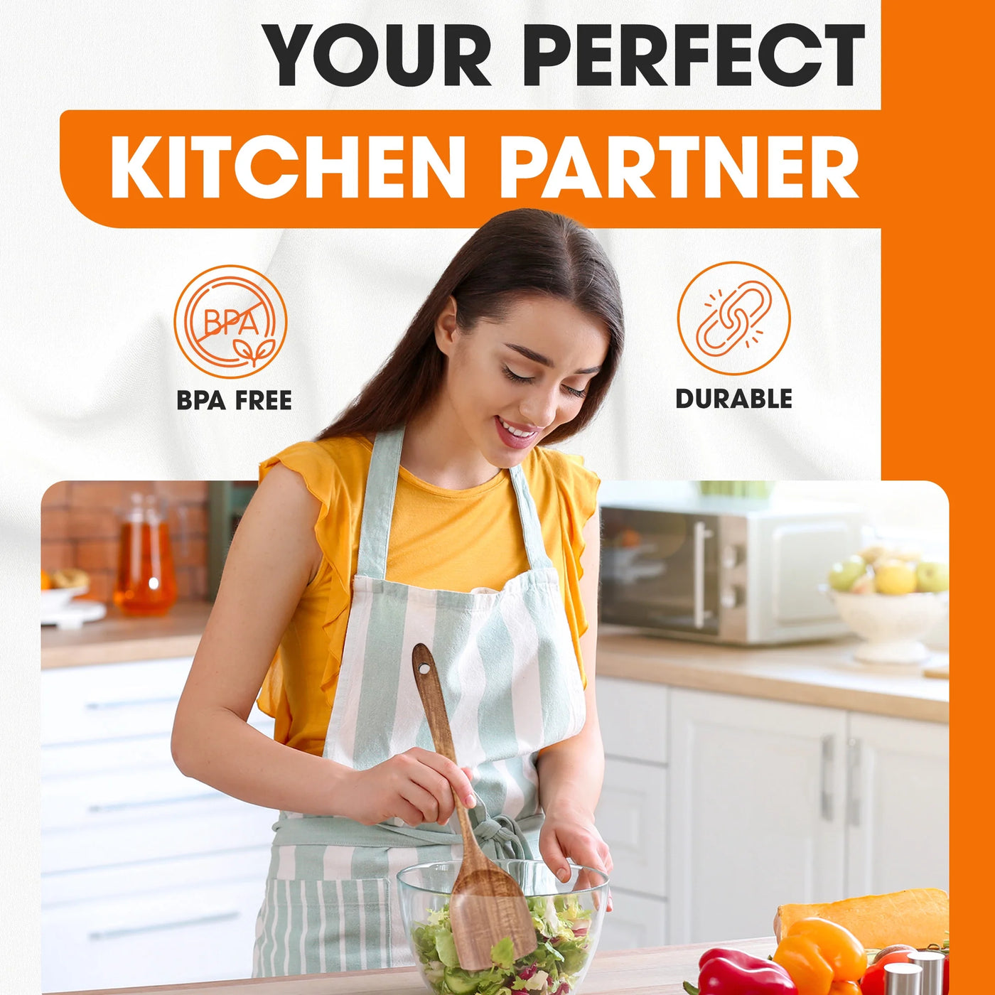 Premium Teak Wood Spatula Set Â€“ Handcrafted 4-Piece Kitchen Utensil Set, for Cooking, Mixing, Serving and Nonstick Cookware