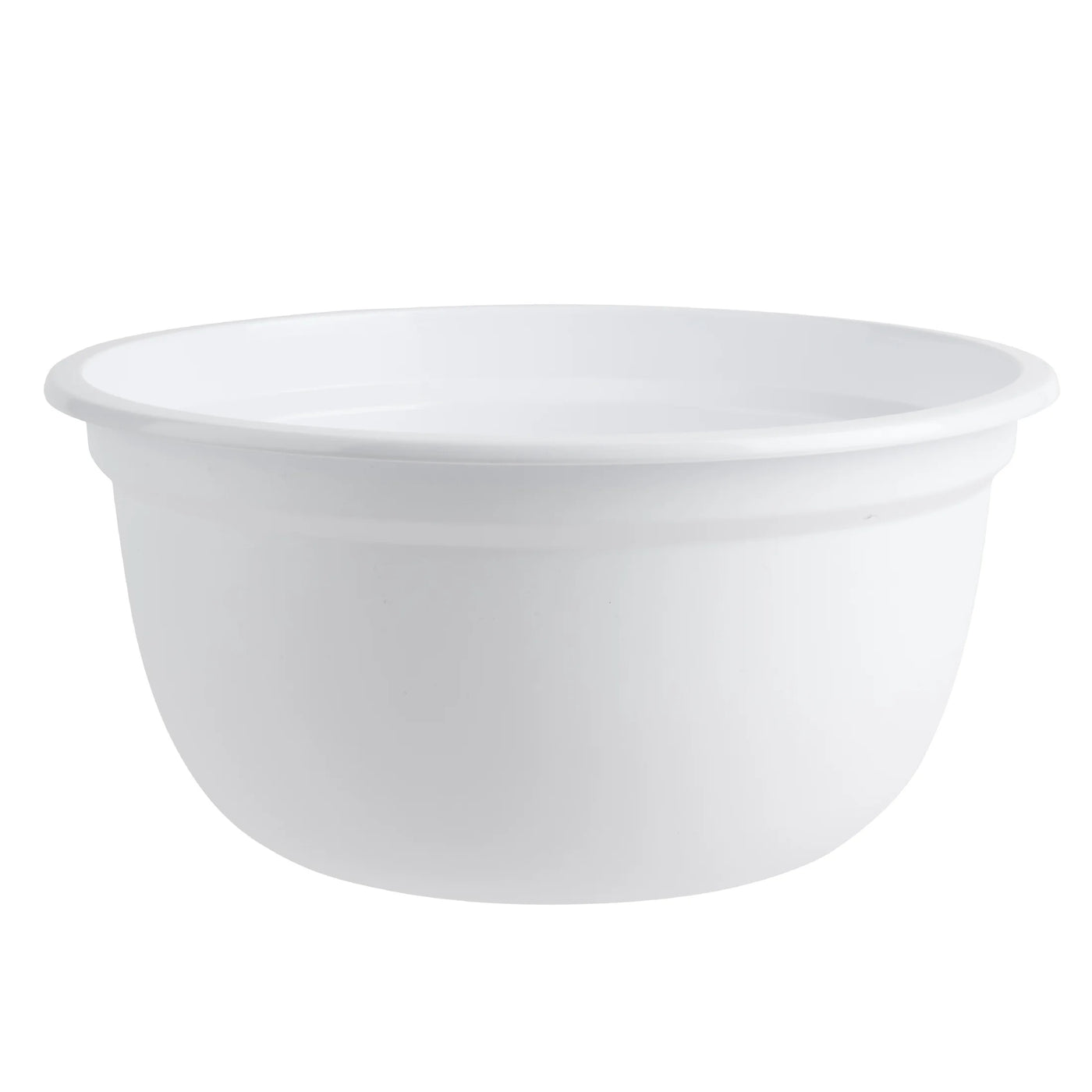 6-Quart Mixing Bowl, Durable, Lightweight, and Versatile Kitchen Essential, White, for Everyday Home Kitchen Cooking, Storage and Organization