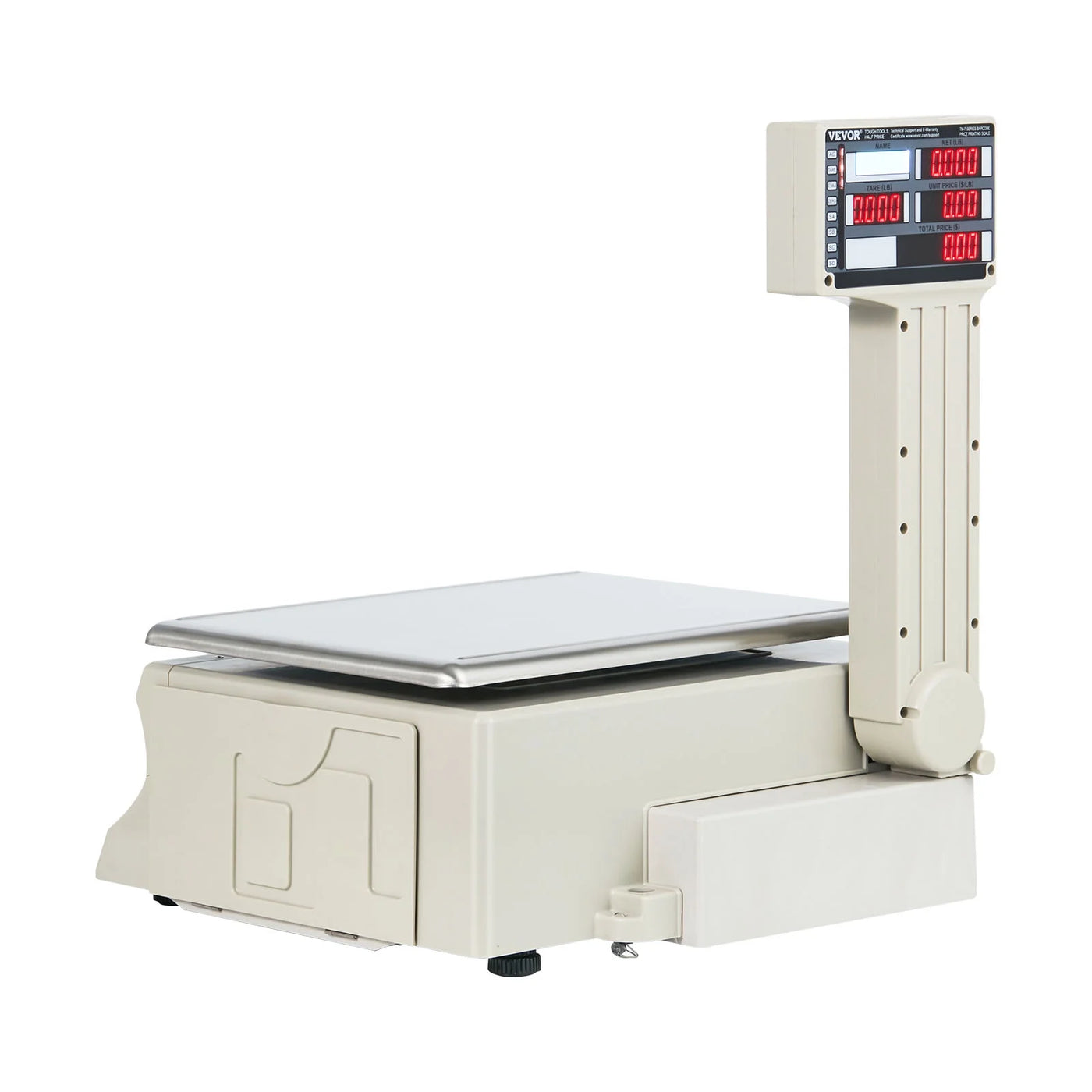 Electronic Price Computing Scale, 66 Lb Digital Deli Weight Scales, LCD and LED Digital Commercial Food Fruit Meat Produce Counting Weight