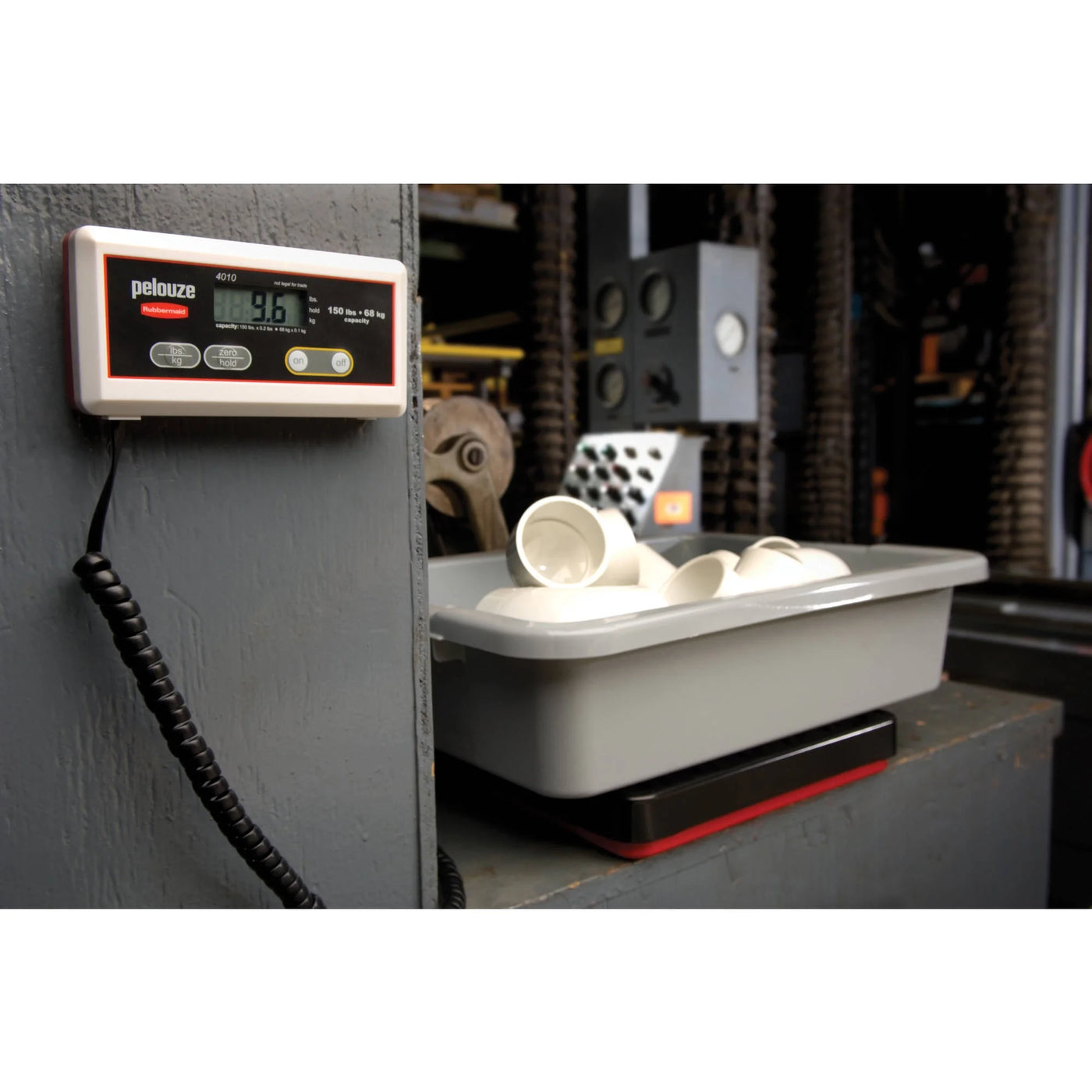 150 Lb Remote LCD Shock-resistant Black Bench Scale, for Accurate Kitchen, Food and Portion Weighing
