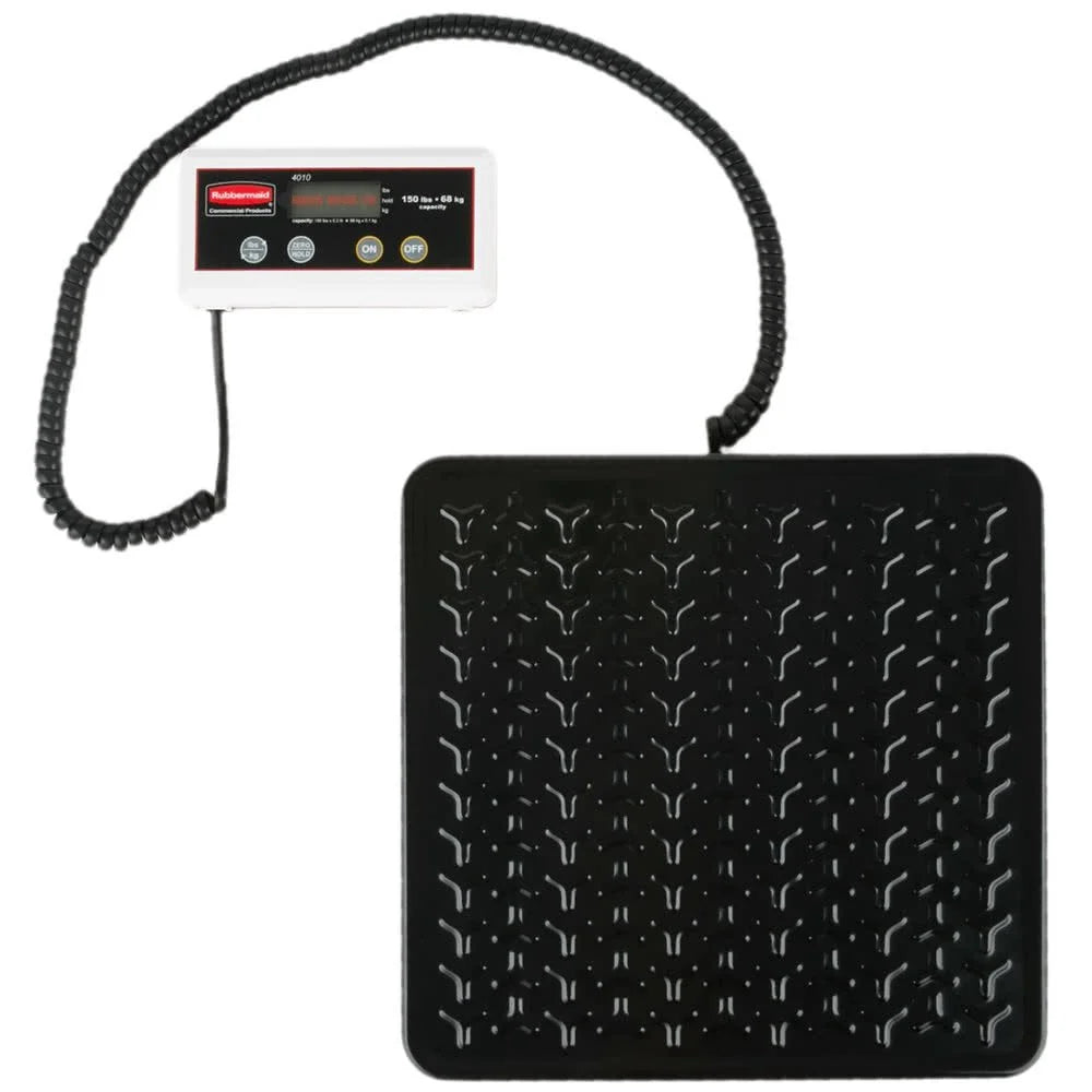 150 Lb Remote LCD Shock-resistant Black Bench Scale, for Accurate Kitchen, Food and Portion Weighing