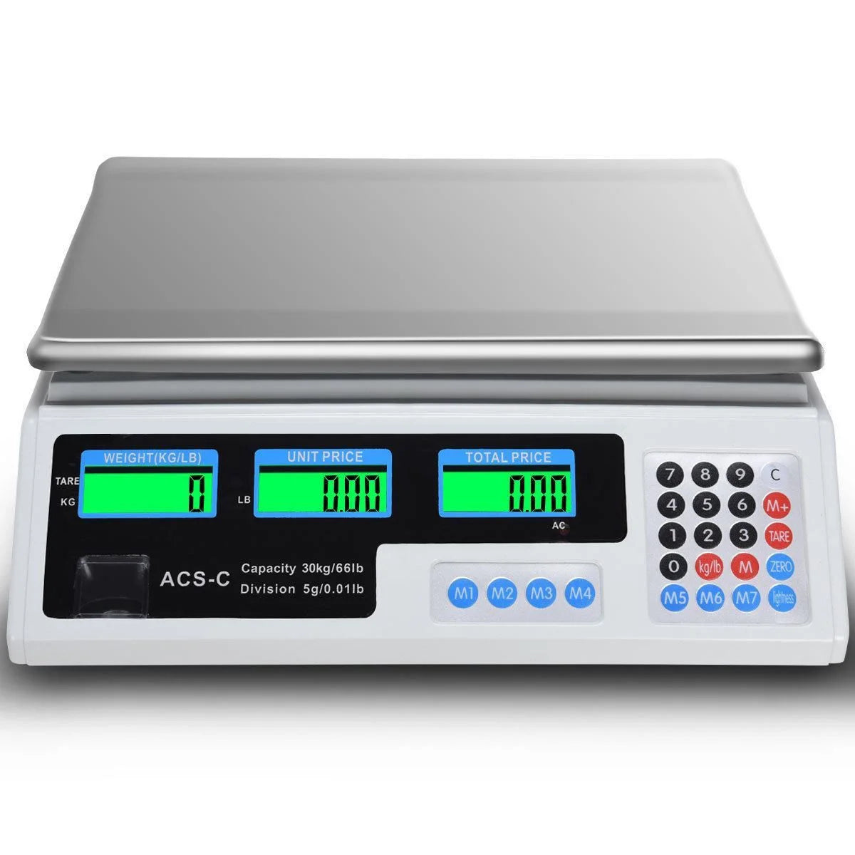 66 Lbs Weight Scale Digital Food Scales Count Scale, White and Black, for Accurate Kitchen, Food and Portion Weighing