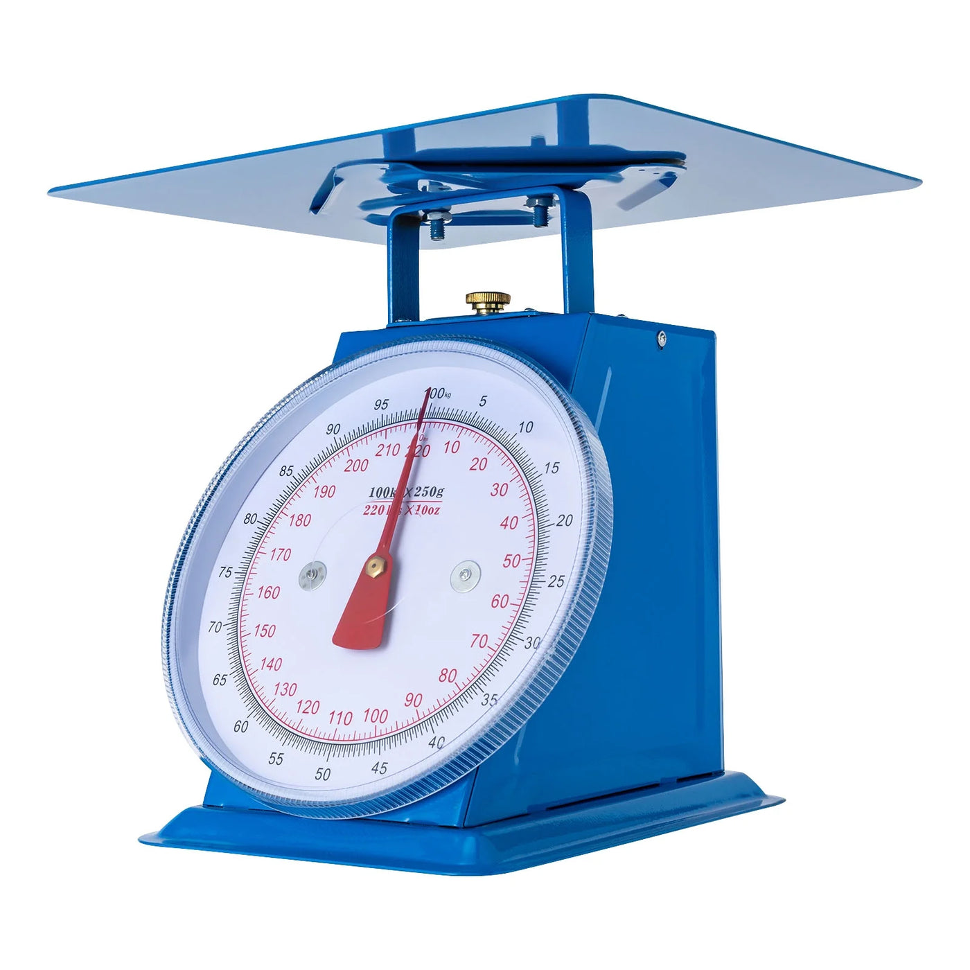 220-Lbs Heavy-duty Industrial Spring Scale, Mechanical Food Scales, Kitchen Weighing Dial Scale with Iron Platform