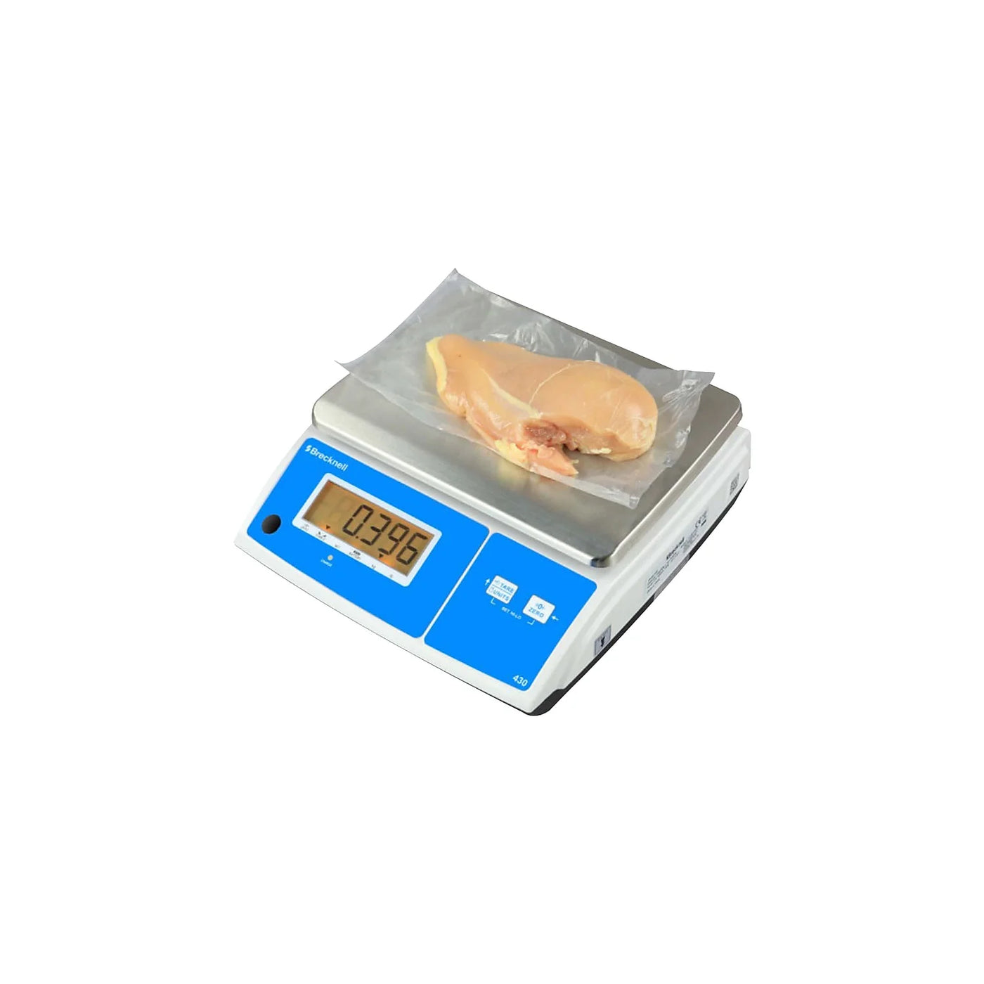 430 Digital Portion Control Scale White/Silver/Blue 30 Lbs. Capacity 430-30, for Accurate Kitchen, Food and Portion Weighing