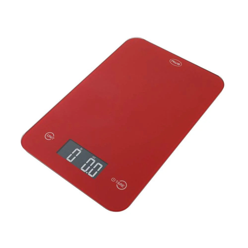Aws Onyx-5k-rd Onyx Digital Kitchen Scale, Red Digital Food Scale, for Accurate Kitchen, Food and Portion Weighing