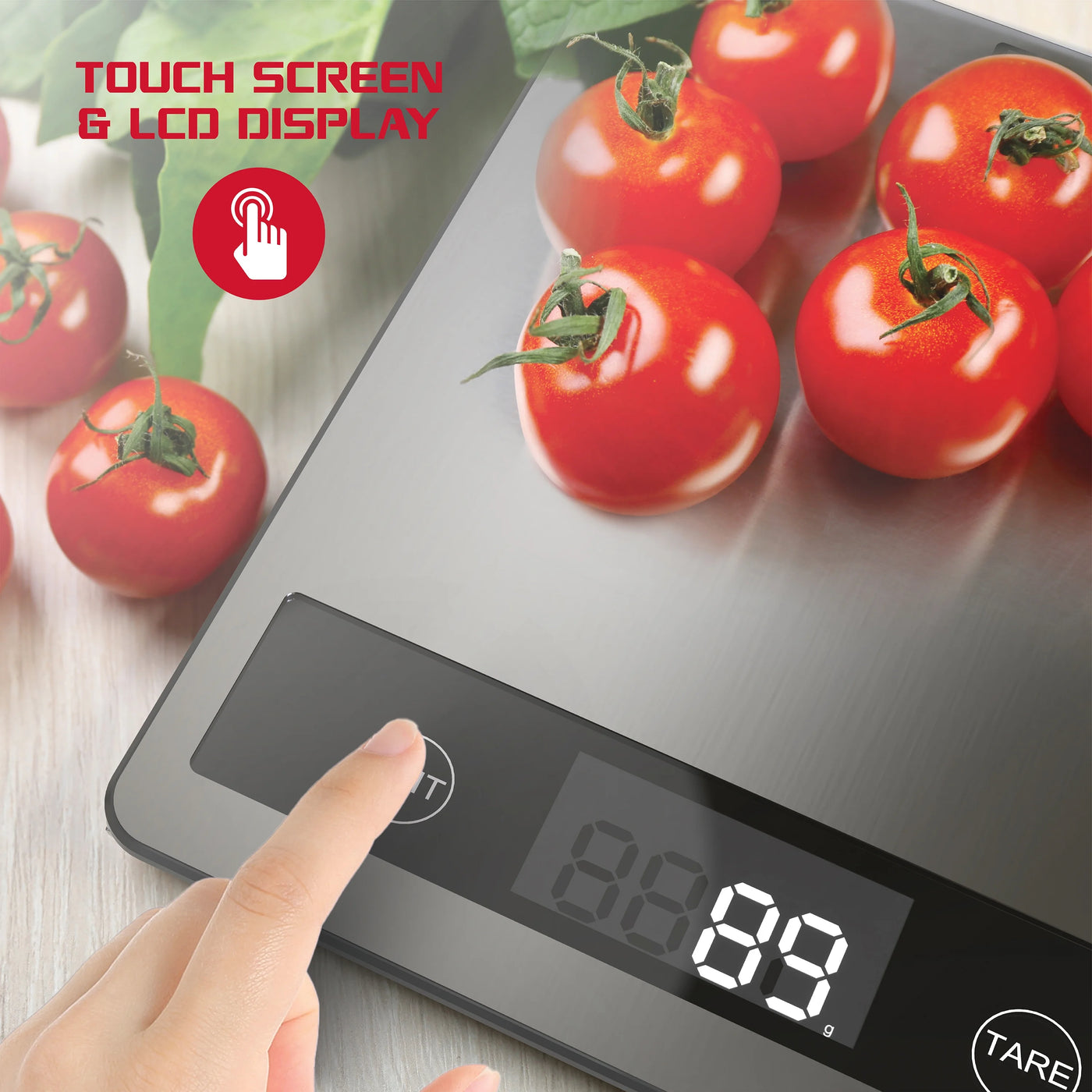 Precision Food Scale, Stainless Steel Digital Kitchen Scale, Up to 11lb, for Accurate Kitchen, Food and Portion Weighing