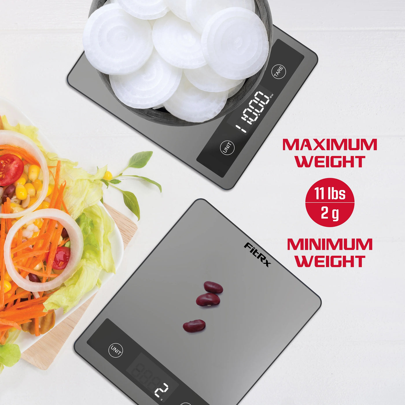 Precision Food Scale, Stainless Steel Digital Kitchen Scale, Up to 11lb, for Accurate Kitchen, Food and Portion Weighing