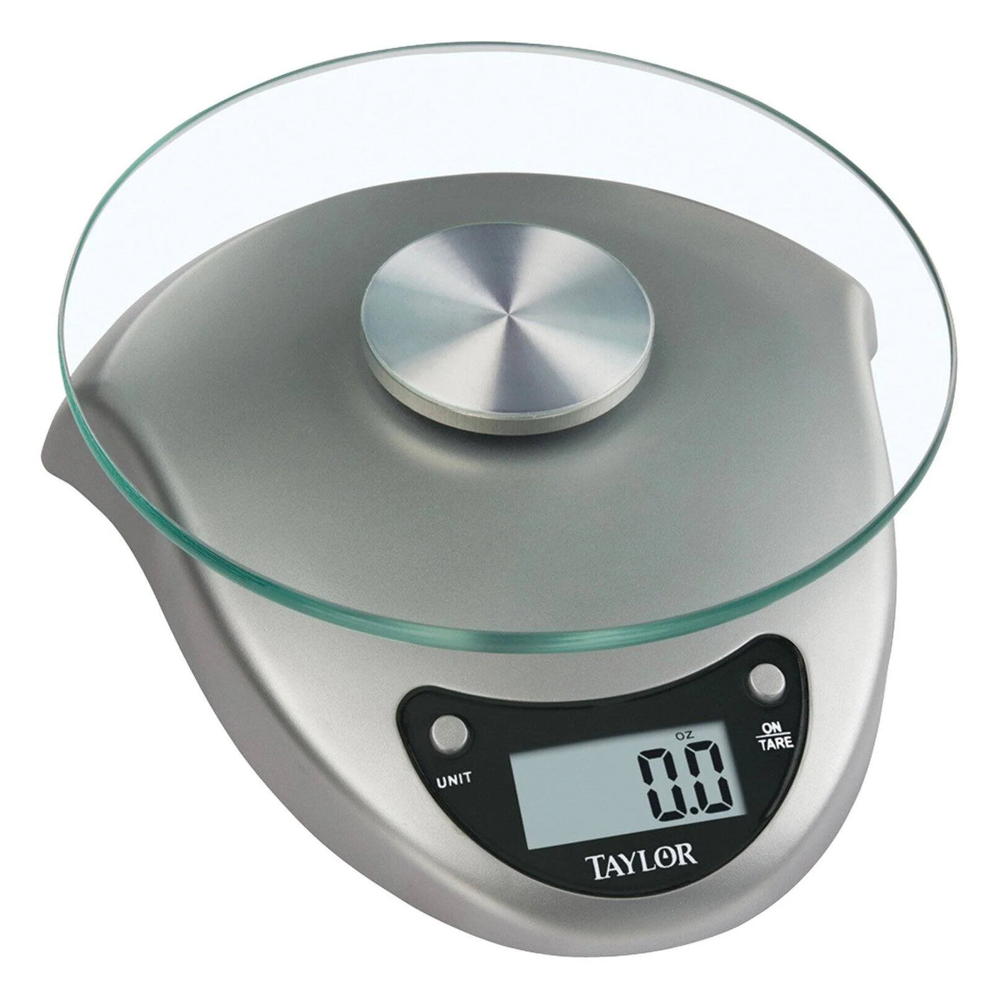 Digital Glass Platform Silver Base Food Scale, for Accurate Kitchen, Food and Portion Weighing, Durable Design for Daily Home Use