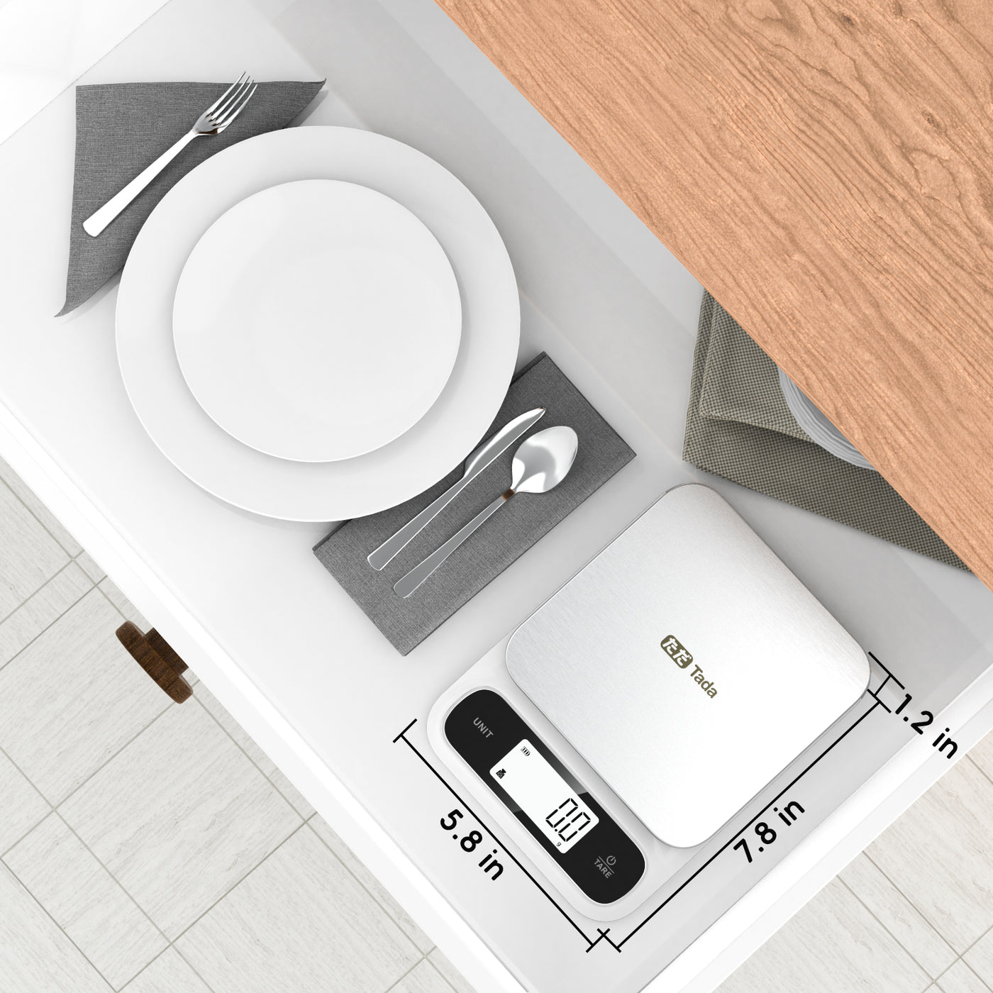 11lb Food Kitchen Digital Scale with 0.01oz/0.1g Precision Ipx6 Waterproof, Type-c Charging, Ounces and Grams for Weight Loss, Cooking, Baking