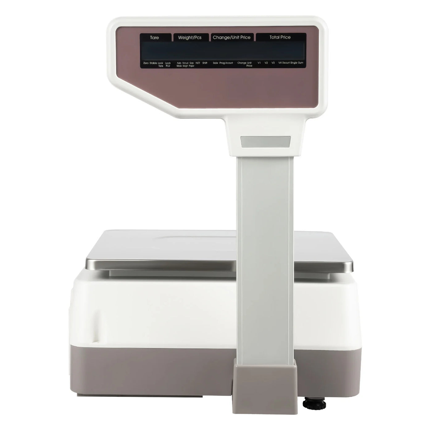 Label Printing Scale, Digital Weight Price Scale LCD Screen Computing Scale with Thermal Label Printer Electronic Weight Scale 66LB/30KG Commercial