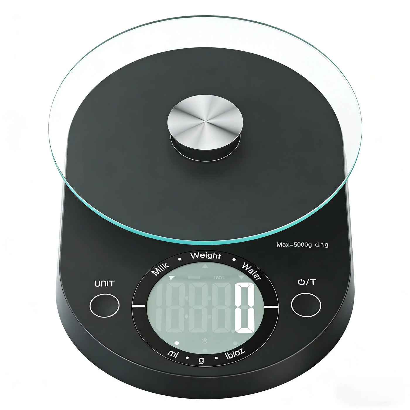 Food Scale, Digital Kitchen Scale, 5kg/11lb Capacity, Precision Scale with Grams and Ounces, Black, for Accurate Kitchen, Food and Portion Weighing