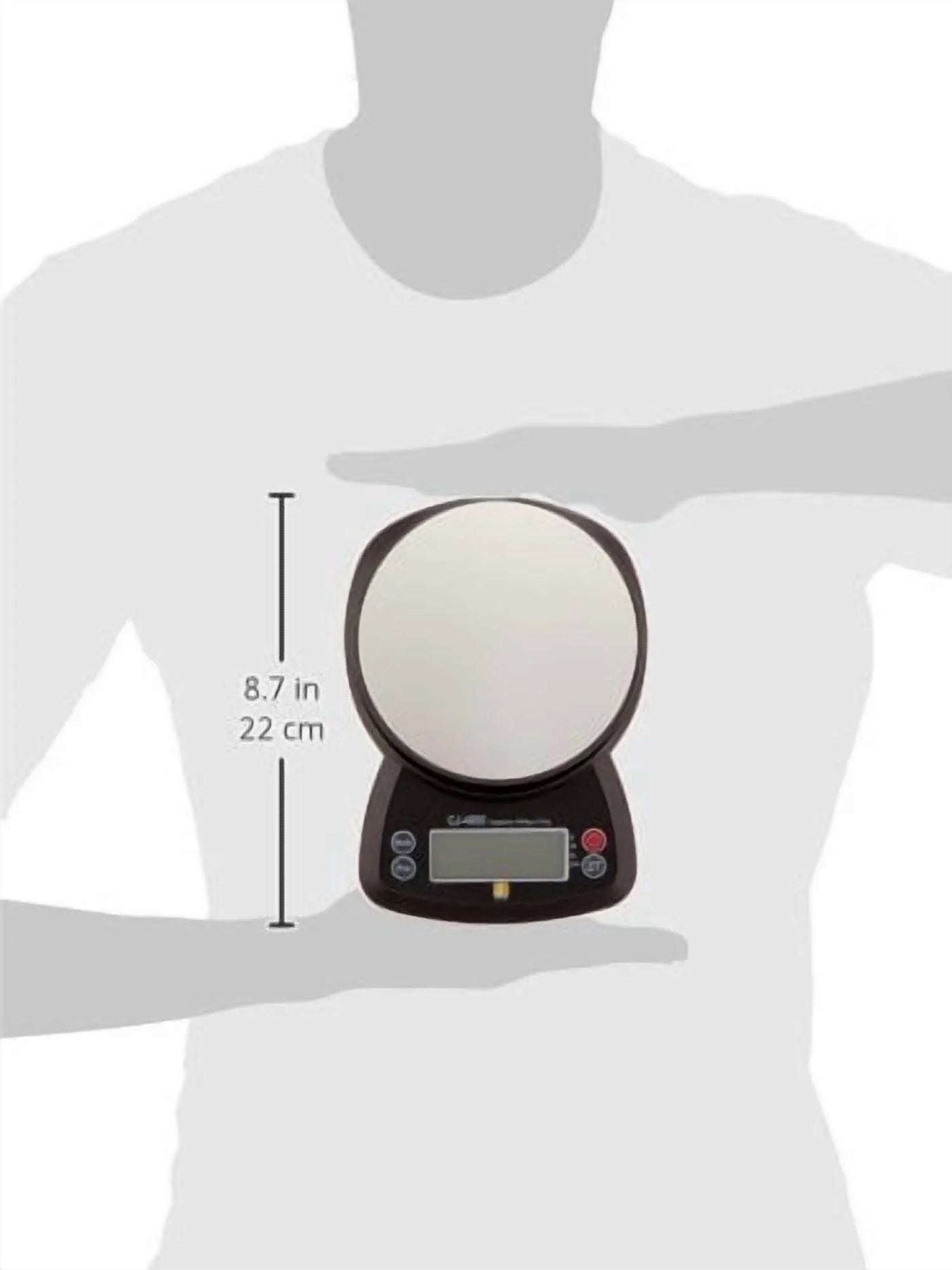 Jennings Cj4000 4000g X 0.5g Digital Scale, for Accurate Kitchen, Food and Portion Weighing, Durable Design for Daily Home Use