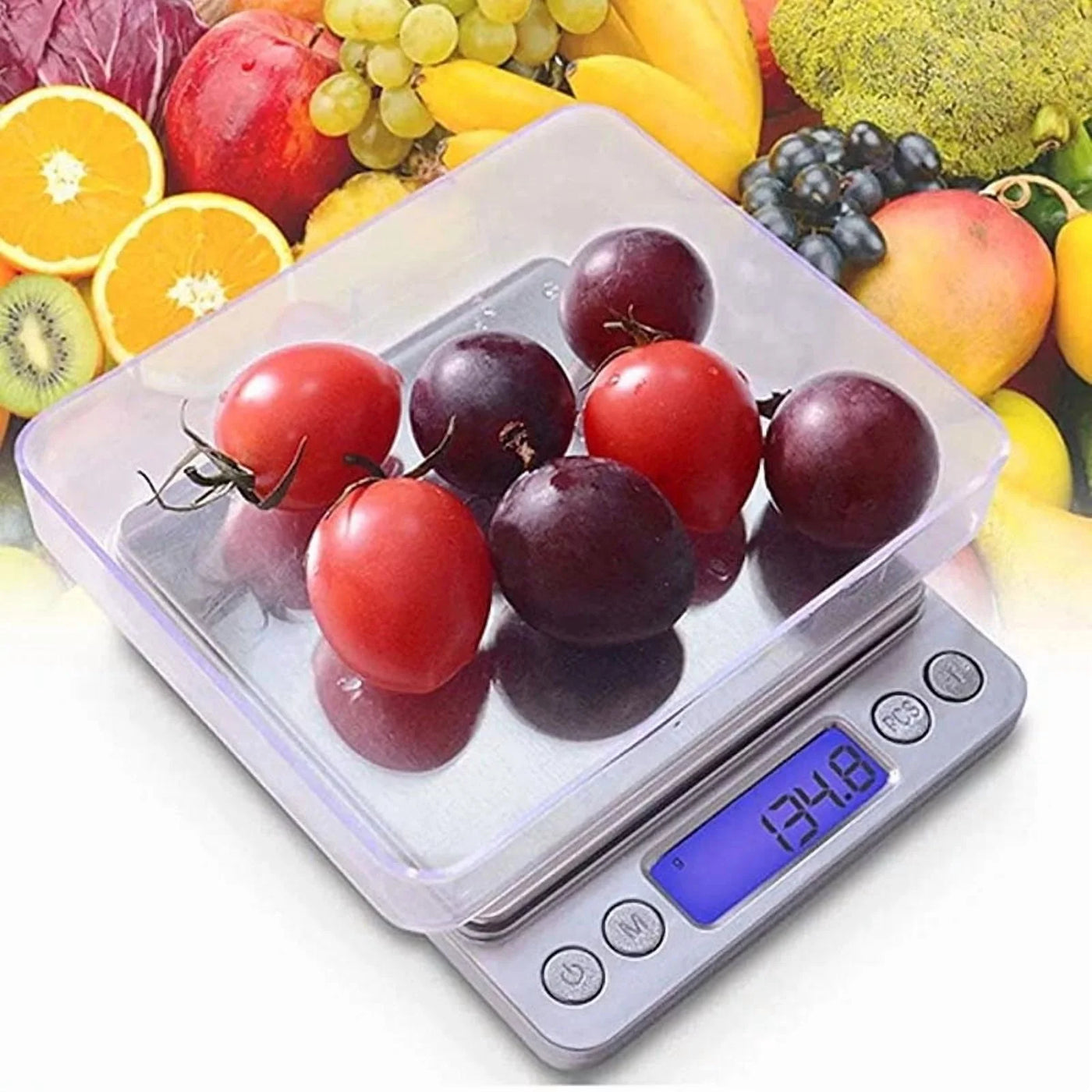 Digital Scale, Kitchen Scale 2000g X 0.1g Jewelry Gold Silver Coin Gram Pocket Size Herb Grain, for Accurate Kitchen, Food and Portion Weighing