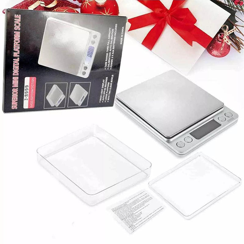 Digital Scale, Kitchen Scale 2000g X 0.1g Jewelry Gold Silver Coin Gram Pocket Size Herb Grain, for Accurate Kitchen, Food and Portion Weighing