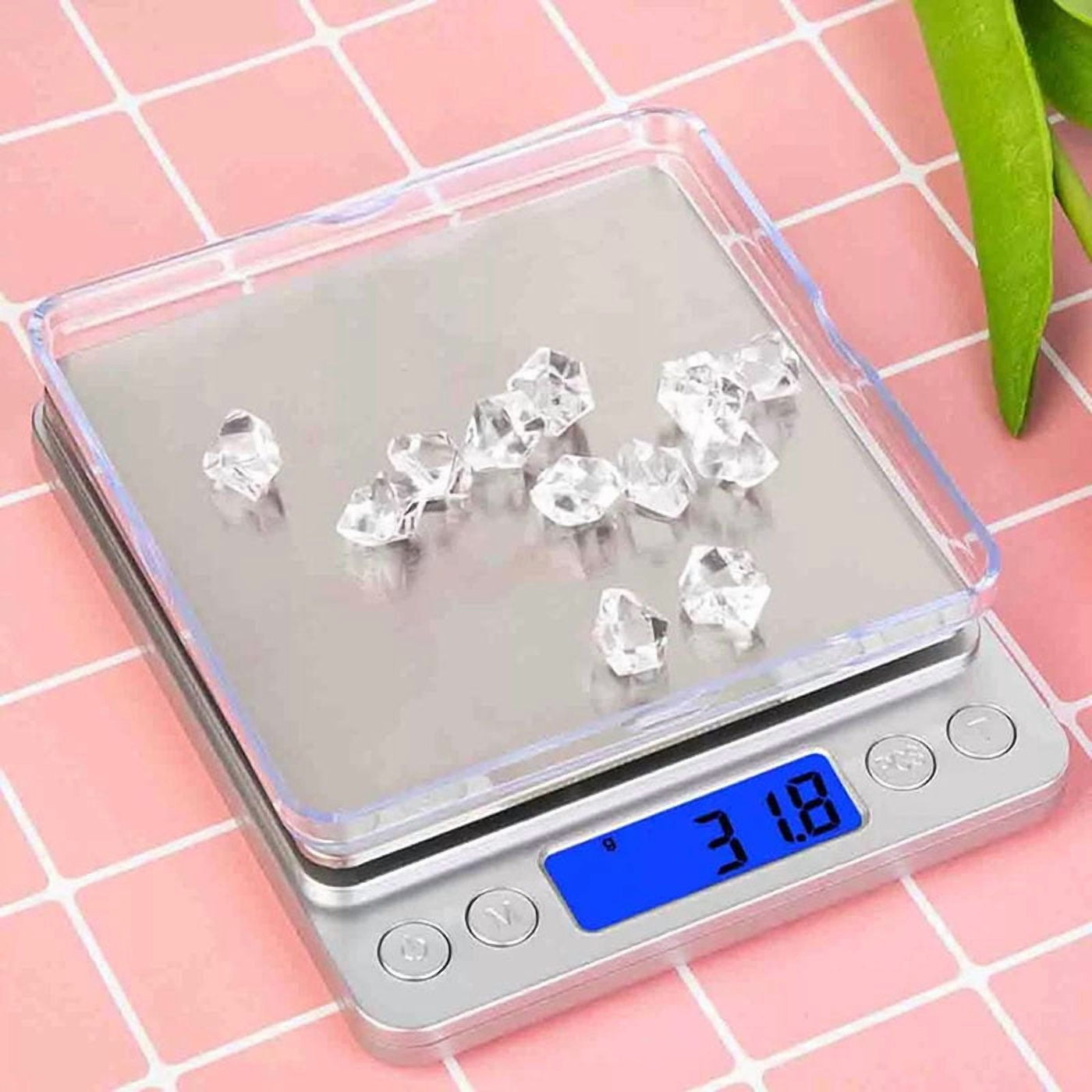 Digital Scale, Kitchen Scale 2000g X 0.1g Jewelry Gold Silver Coin Gram Pocket Size Herb Grain, for Accurate Kitchen, Food and Portion Weighing