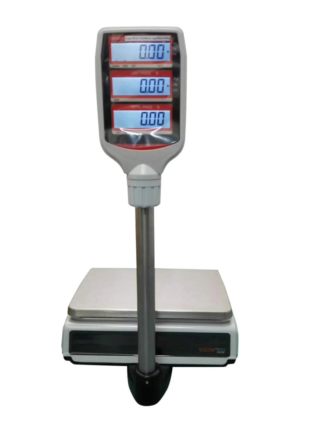 Tvp-60p Price Computing Scale with Pole Display, Lb/Oz/Kg, 60lb Capacity, 0.01lb Readability, Ntep Legal for Trade Coc #19-038, Nsf Certified