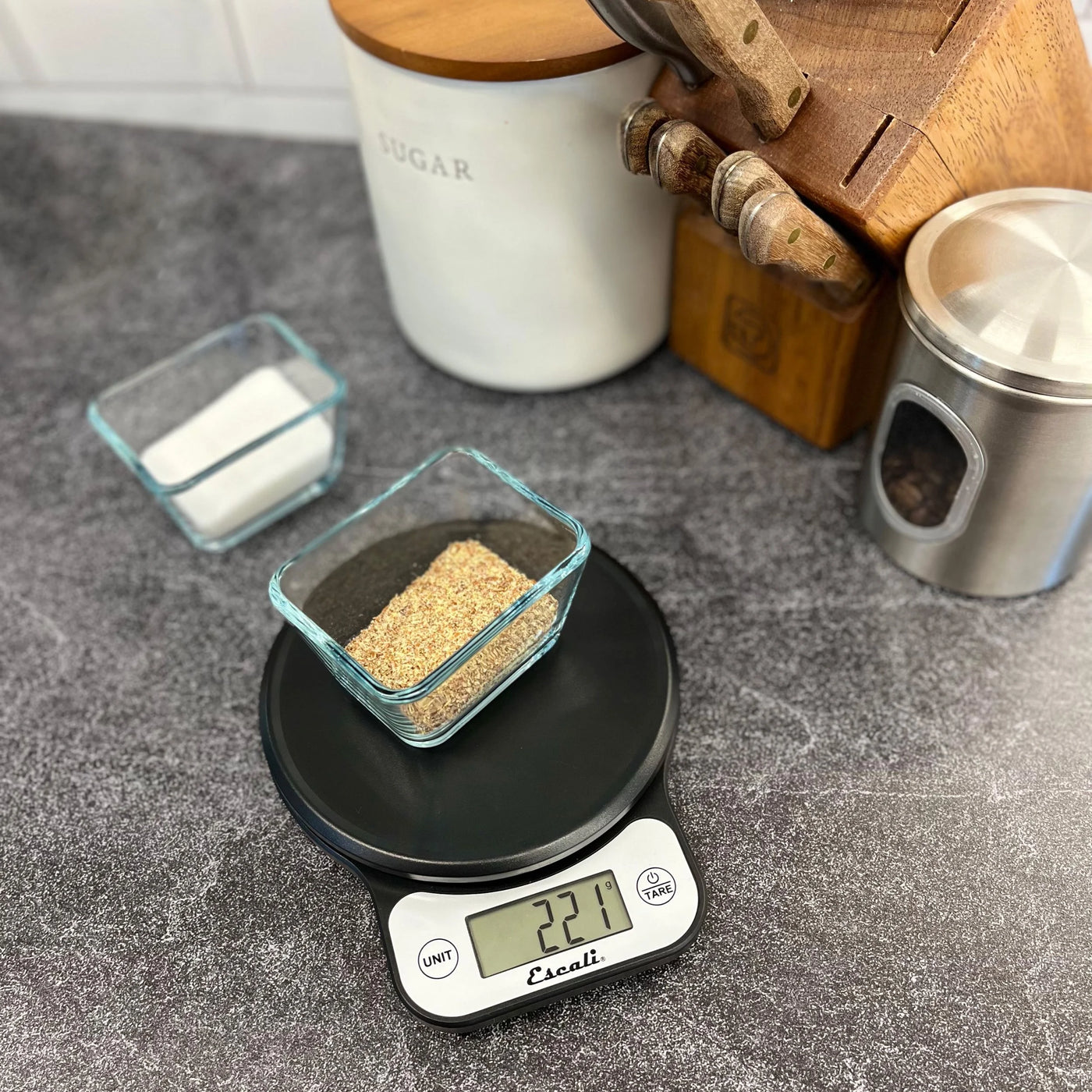 Digital Food Scale, Multi-functional Kitchen Scale, Precise Weight Measuring and Portion Control, 7.62 X 6.1 X 1.28 Inches, Black (t136)