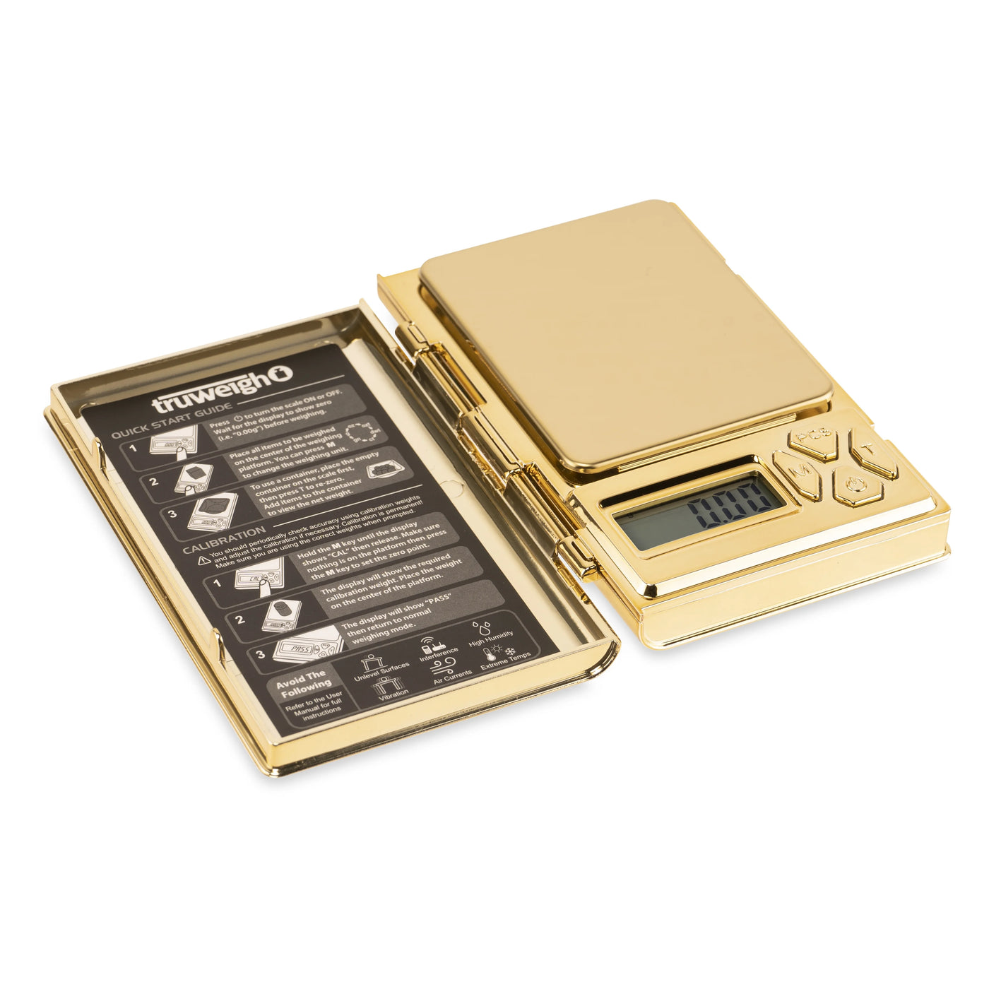 Digital Mini Scale (100g X 0.01g Chrome Gold Scale), Digital Kitchen Scale, Digital Gram Scale, for Accurate Kitchen, Food and Portion Weighing