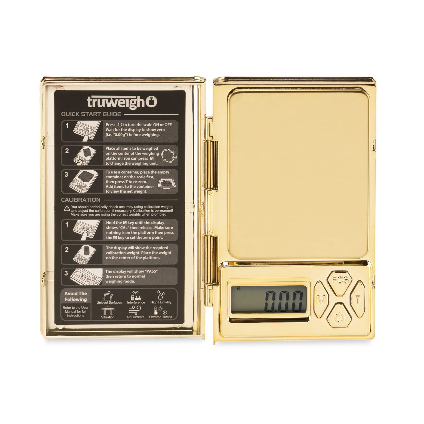 Digital Mini Scale (100g X 0.01g Chrome Gold Scale), Digital Kitchen Scale, Digital Gram Scale, for Accurate Kitchen, Food and Portion Weighing