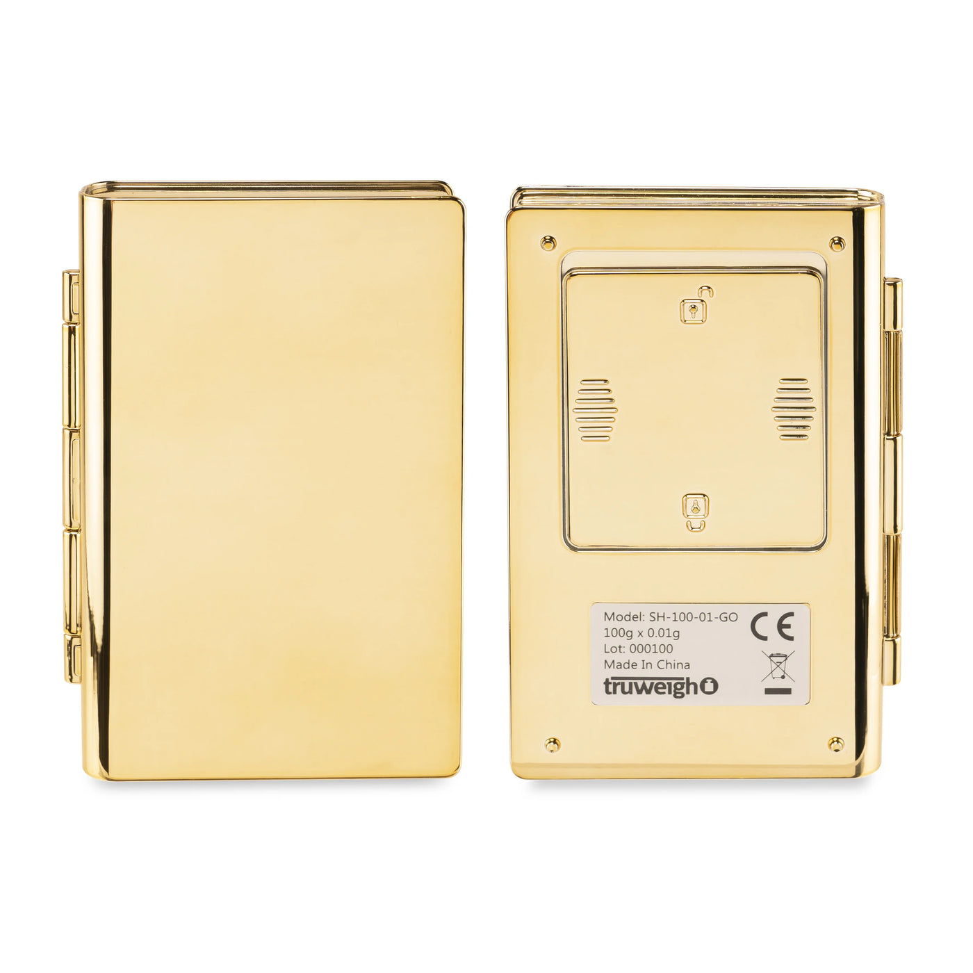 Digital Mini Scale (100g X 0.01g Chrome Gold Scale), Digital Kitchen Scale, Digital Gram Scale, for Accurate Kitchen, Food and Portion Weighing