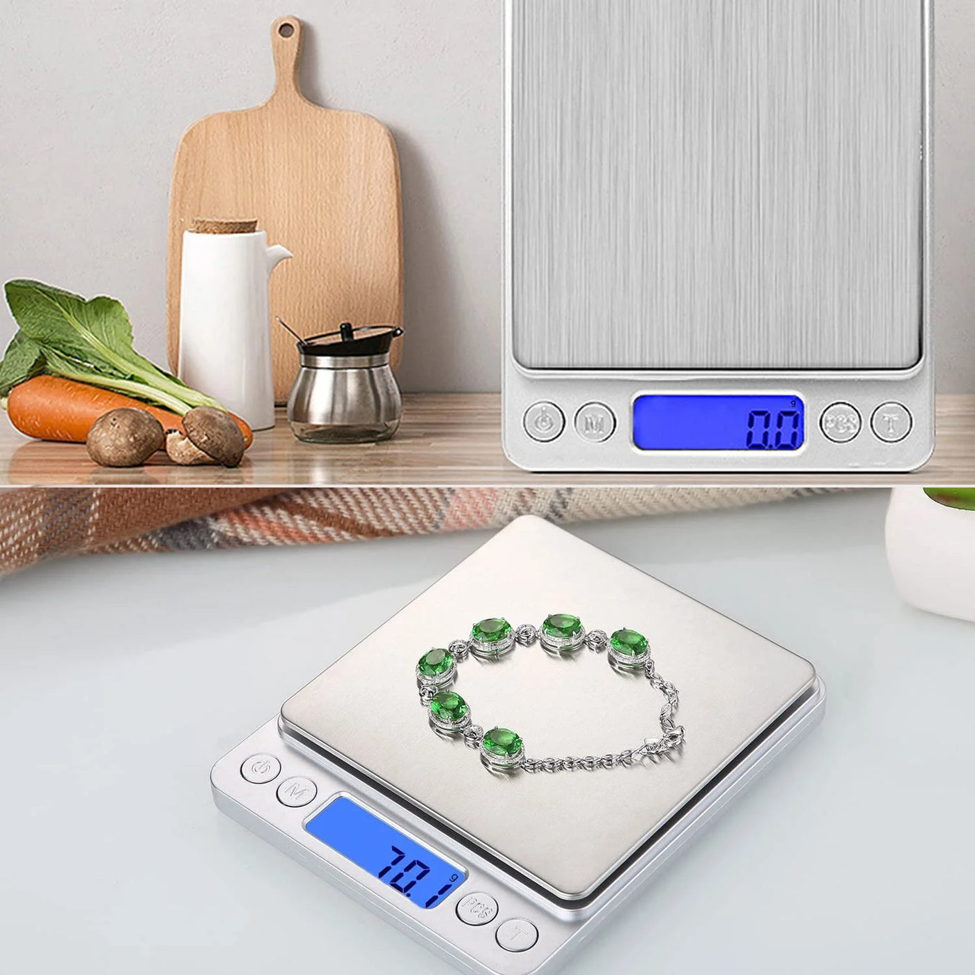 Digital Kitchen Scale, 3kg/0.1g, Mini Pocket Jewelry Scale, Multifunctional Food Scale with Backlit LCD Display for Cooking Baking Coffee Postal