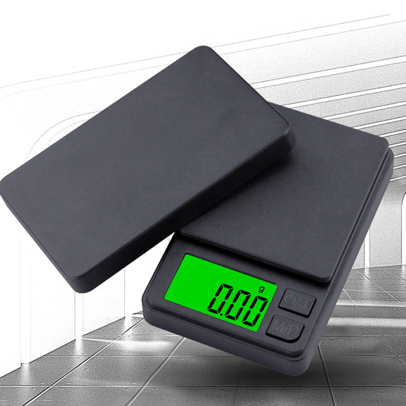 Gjx Gram Scale, High Precision Food Scale Grams and Ounces, Portable Design Scales Digital Weight Grams, Black-1