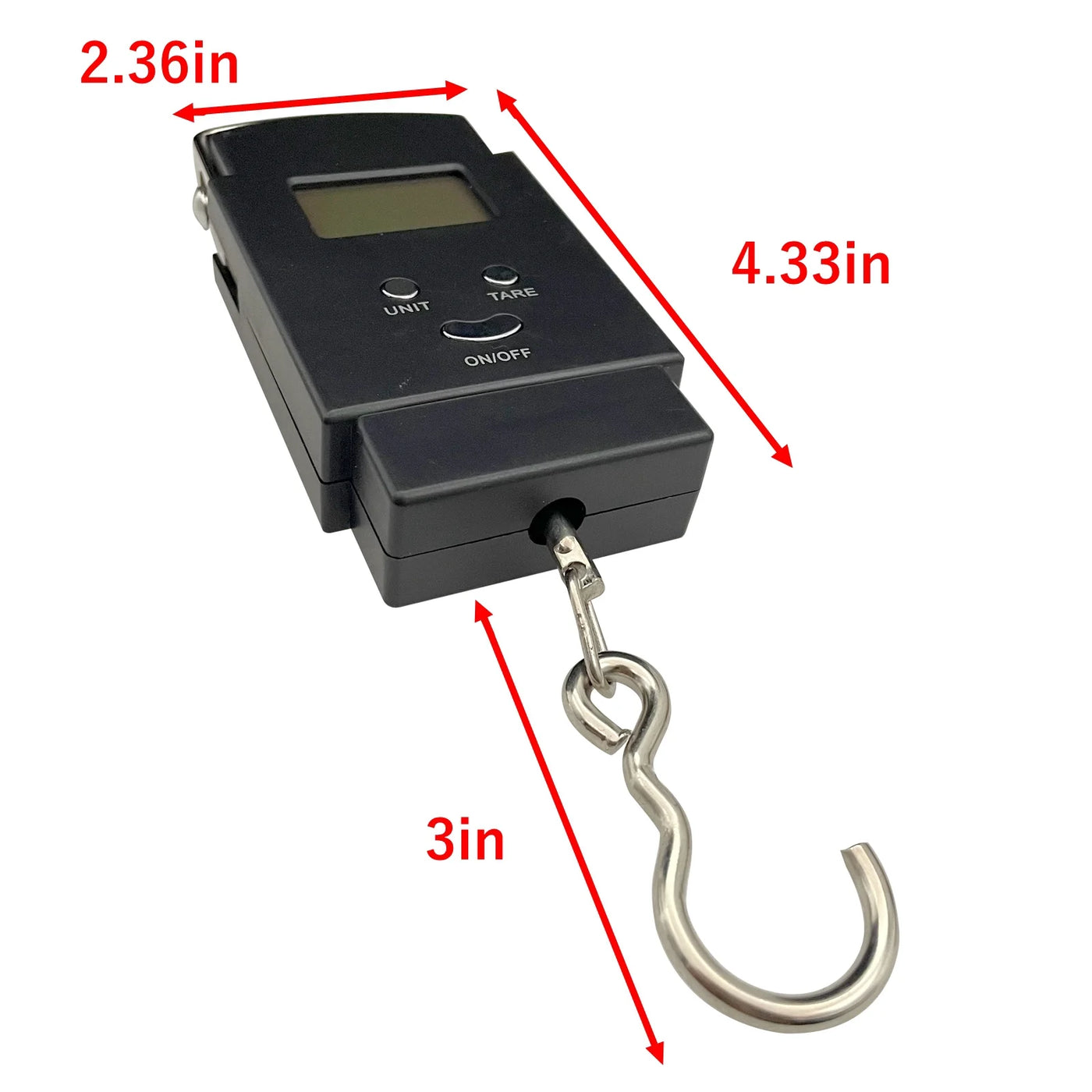 Portable Electronic Weighing Scale 0.04-110lbs for Fruits Vegetables Parcel, for Accurate Kitchen, Food and Portion Weighing