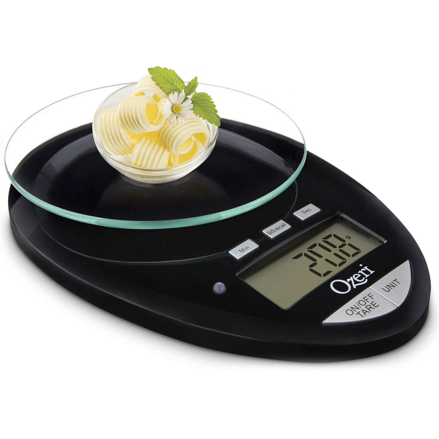 Pro Ii Digital Kitchen Scale with Countdown Kitchen Timer, Black, for Accurate Kitchen, Food and Portion Weighing